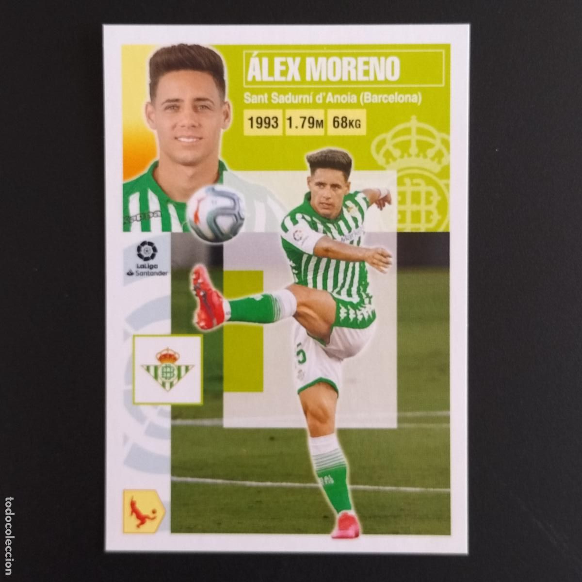 Cromos de F&uacute;tbol: N&ordm; 8 ALEX MORENO BETIS CROMOS LALIGA SANTANDER ESTE 2020 2021 20 21 LIGA PANINI
