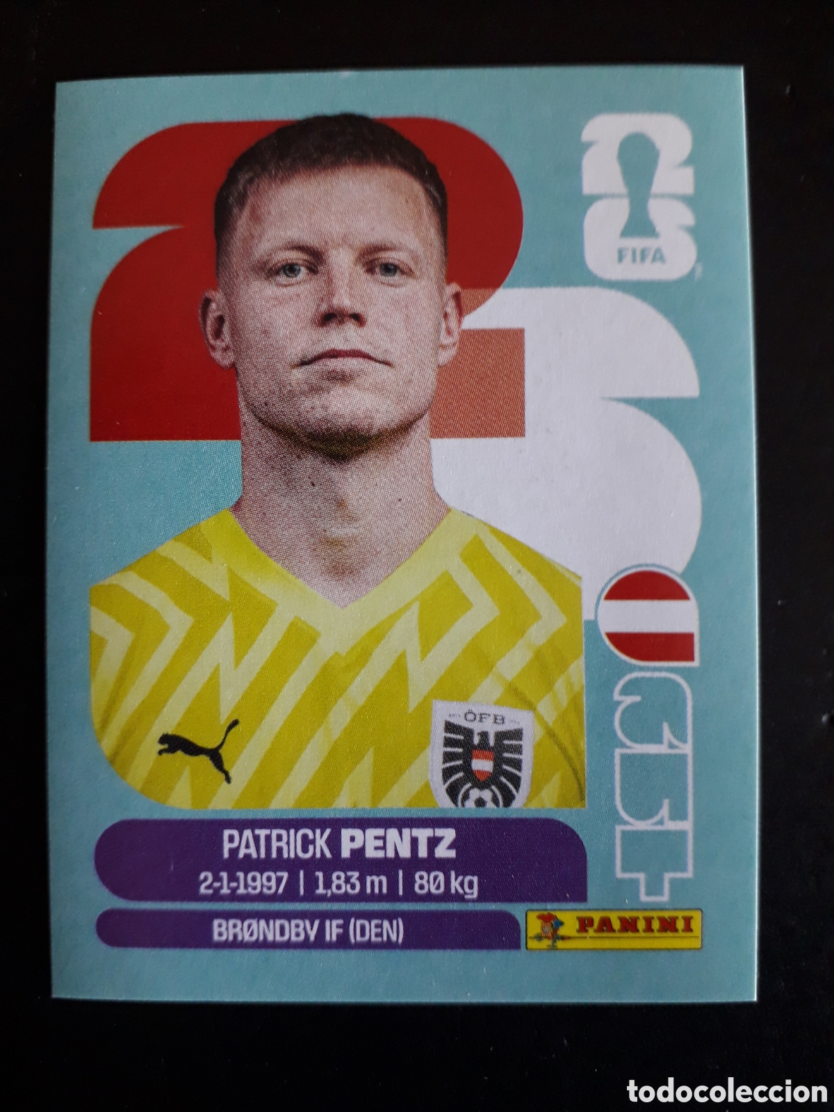 Cromos de F&uacute;tbol: PENTZ AUSTRIA AUT 3 MUNDIAL F&Uacute;TBOL 2026 FIFA WORLD CUP PANINI SIN PEGAR PEDIDO M&Iacute;NIMO 3&euro;