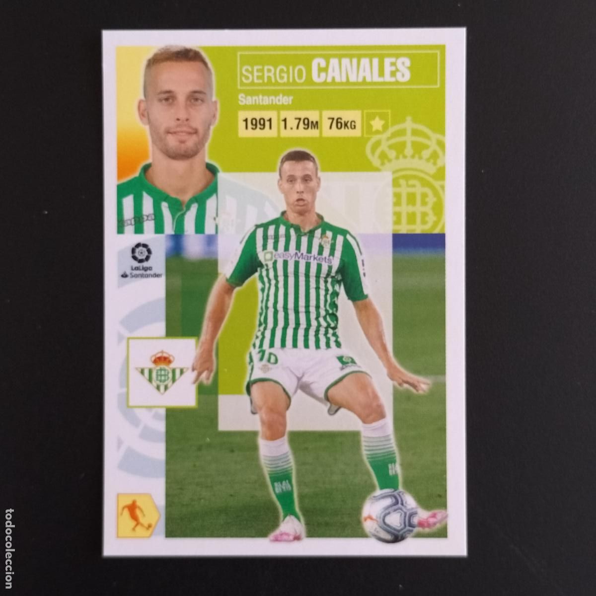 Cromos de F&uacute;tbol: N&ordm; 13 SERGIO CANALES BETIS CROMOS LALIGA SANTANDER ESTE 2020 2021 20 21 LIGA PANINI