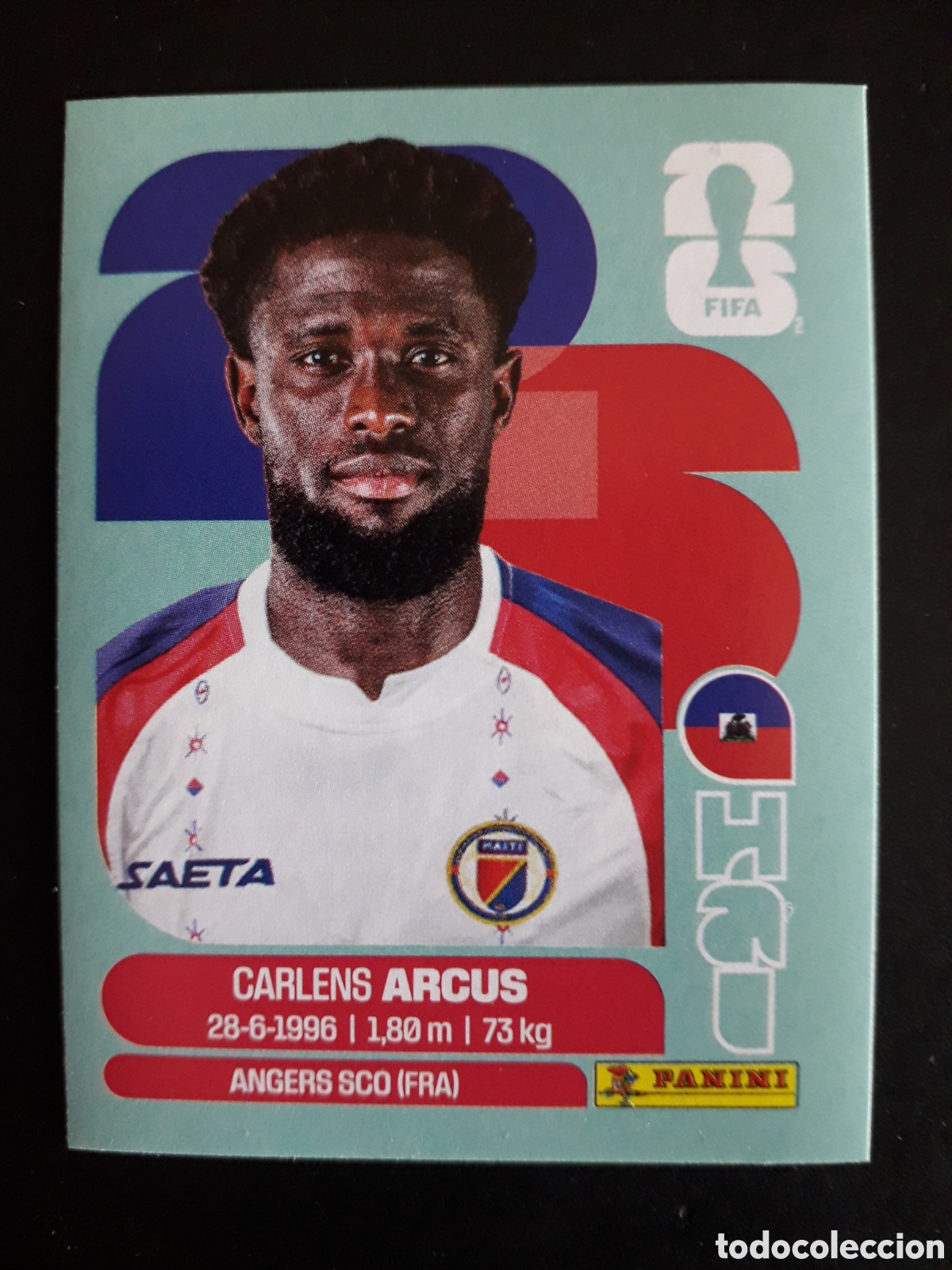 Figurine di Calcio: ARCUS HAIT&Iacute; HAI 3 MUNDIAL F&Uacute;TBOL 2026 FIFA WORLD CUP PANINI SIN PEGAR PEDIDO M&Iacute;NIMO 3&euro;.