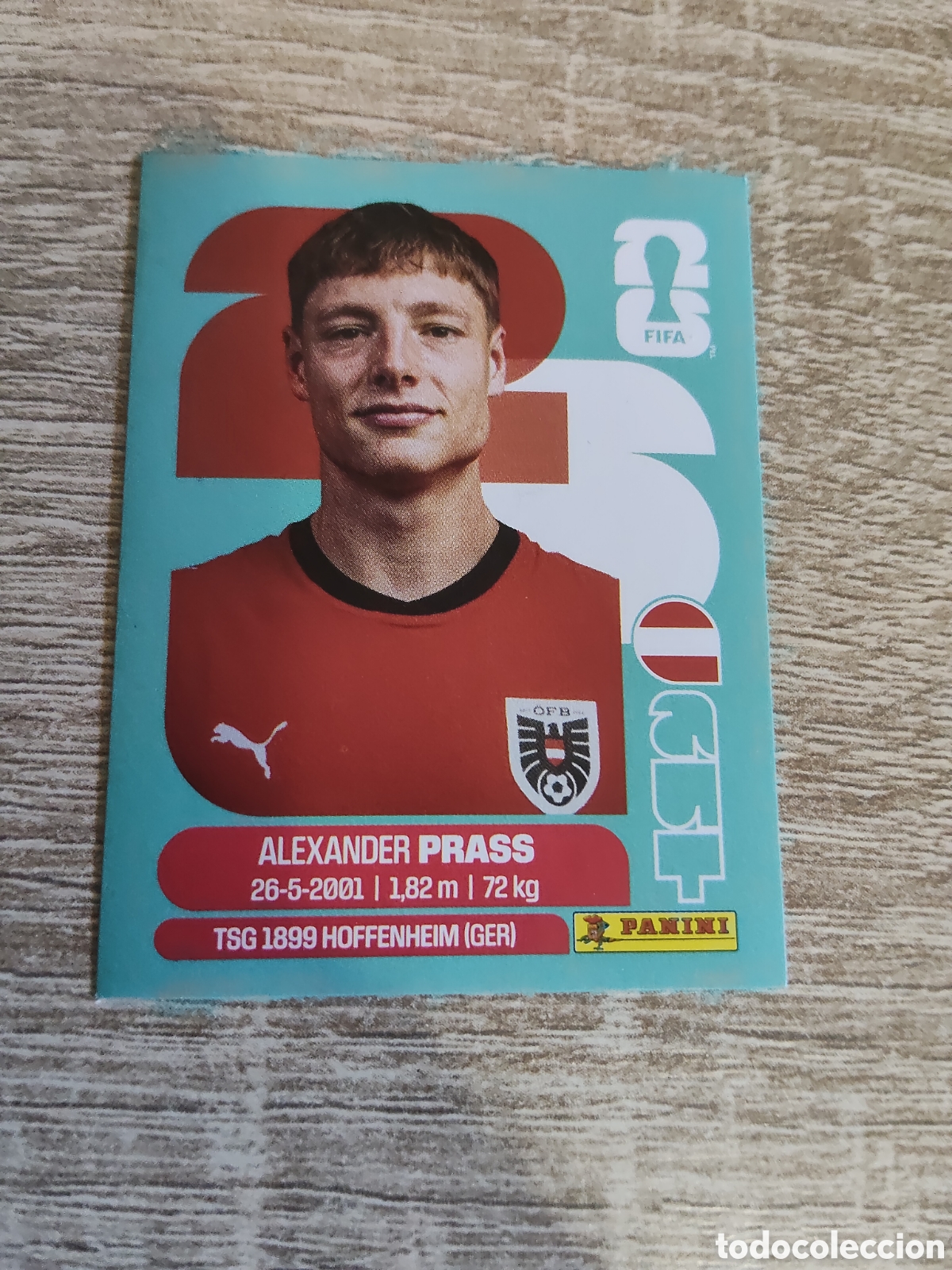Cromos de F&uacute;tbol: Panini mundial 2026 AUT 9 Alexander Prass Austria
