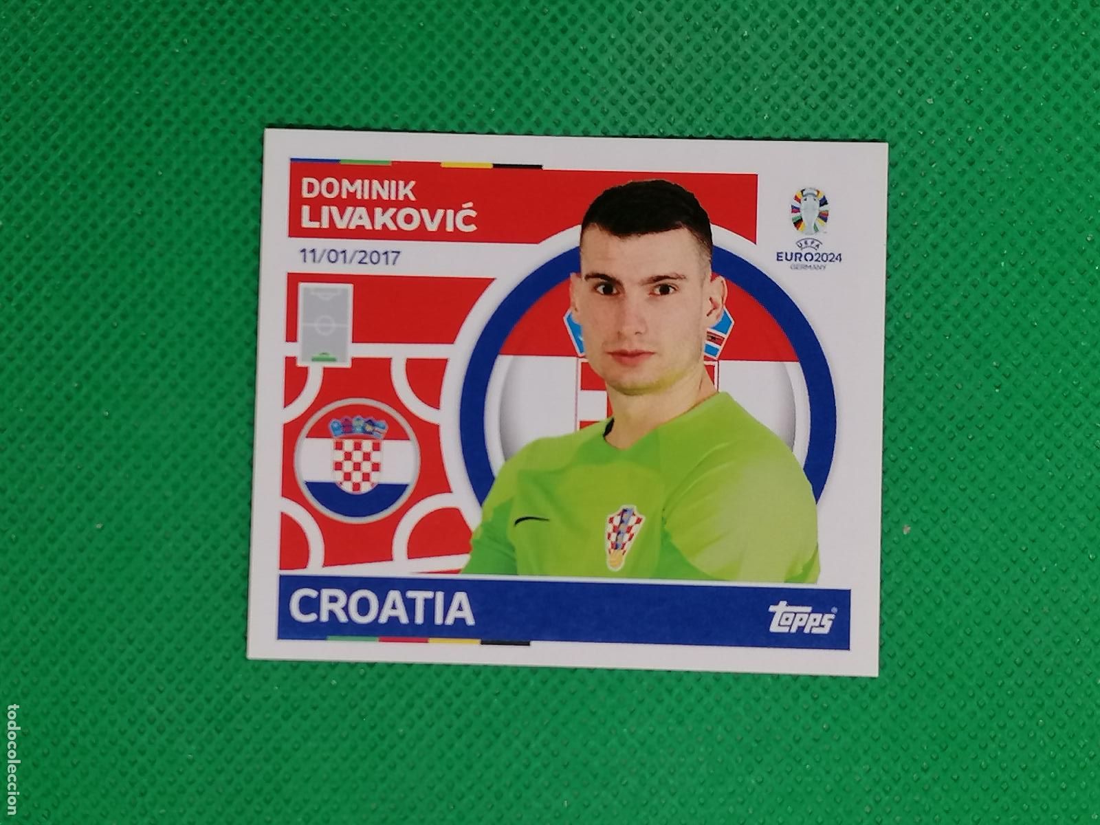 Cromos de F&uacute;tbol: CRO 4 CRO4 DOMINIK LIVAKOVIC CROACIA ⚽ TOPPS EURO 2024 24 GERMANY STICKERS ⚽