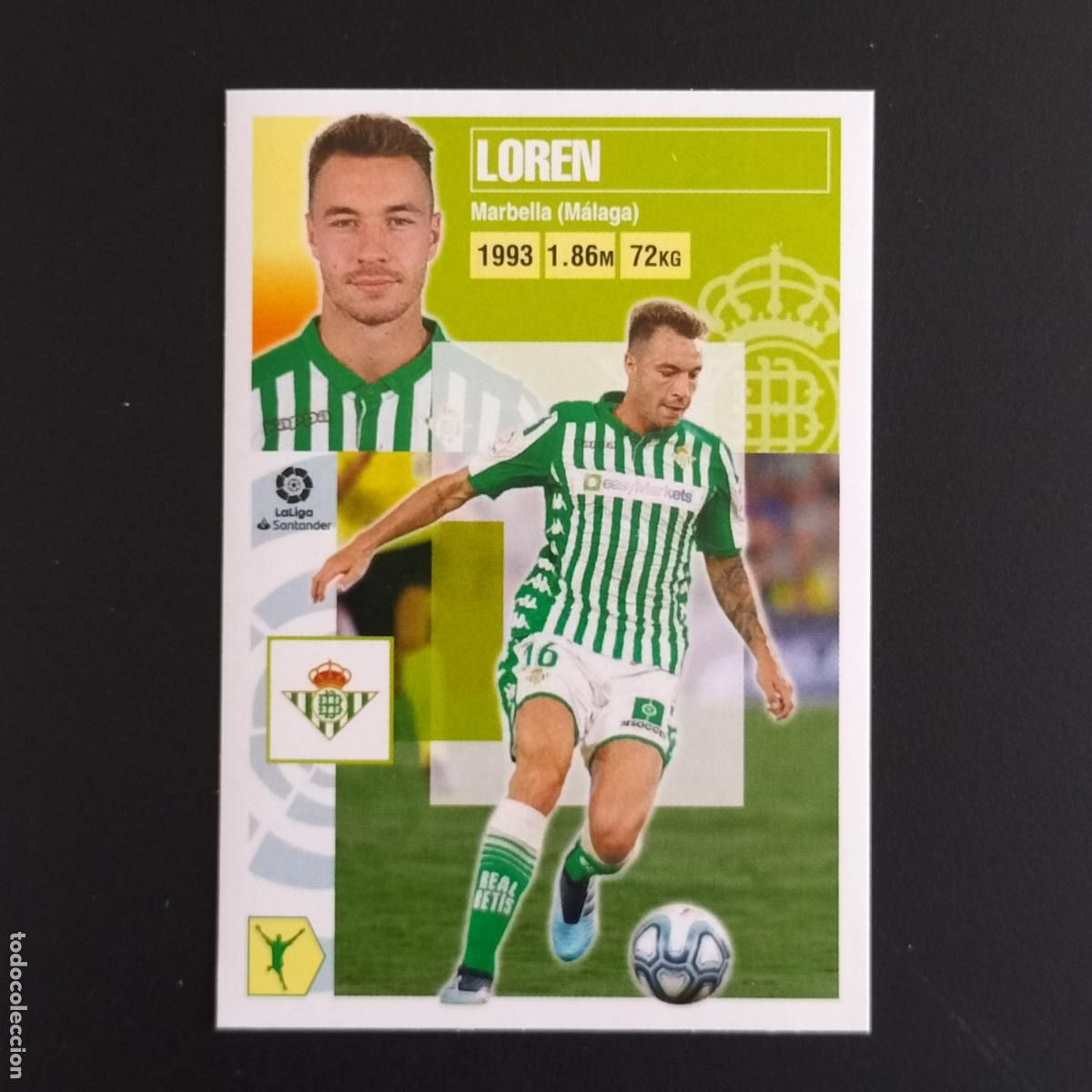 Cromos de F&uacute;tbol: N&ordm; 17 LOREN BETIS CROMOS LALIGA SANTANDER ESTE 2020 2021 20 21 LIGA PANINI