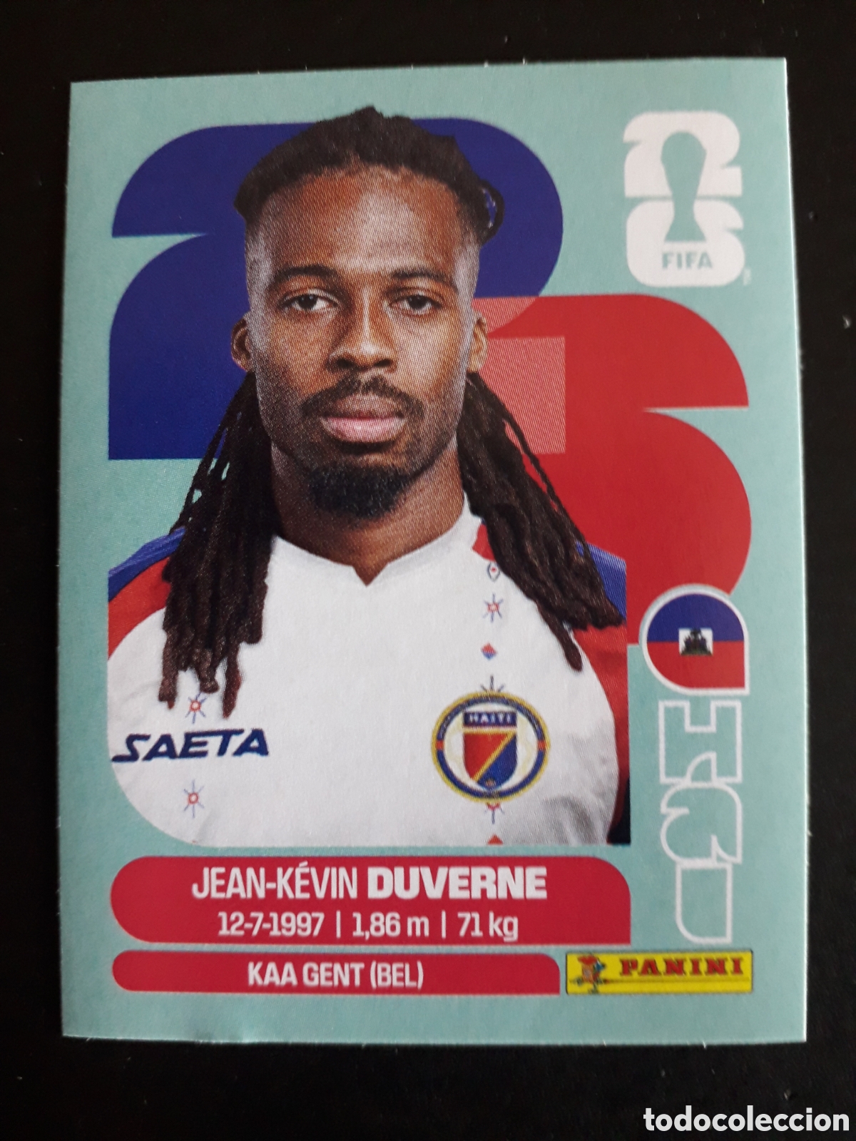 Cromos de F&uacute;tbol: DUVERNE HAIT&Iacute; HAI 5 MUNDIAL F&Uacute;TBOL 2026 FIFA WORLD CUP PANINI SIN PEGAR PEDIDO M&Iacute;NIMO 3&euro;