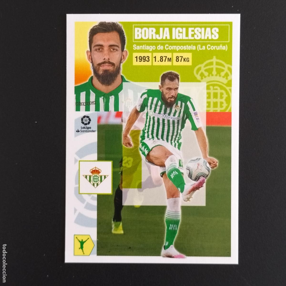 Cromos de F&uacute;tbol: N&ordm; 18 BORJA IGLESIAS BETIS CROMOS LALIGA SANTANDER ESTE 2020 2021 20 21 LIGA PANINI