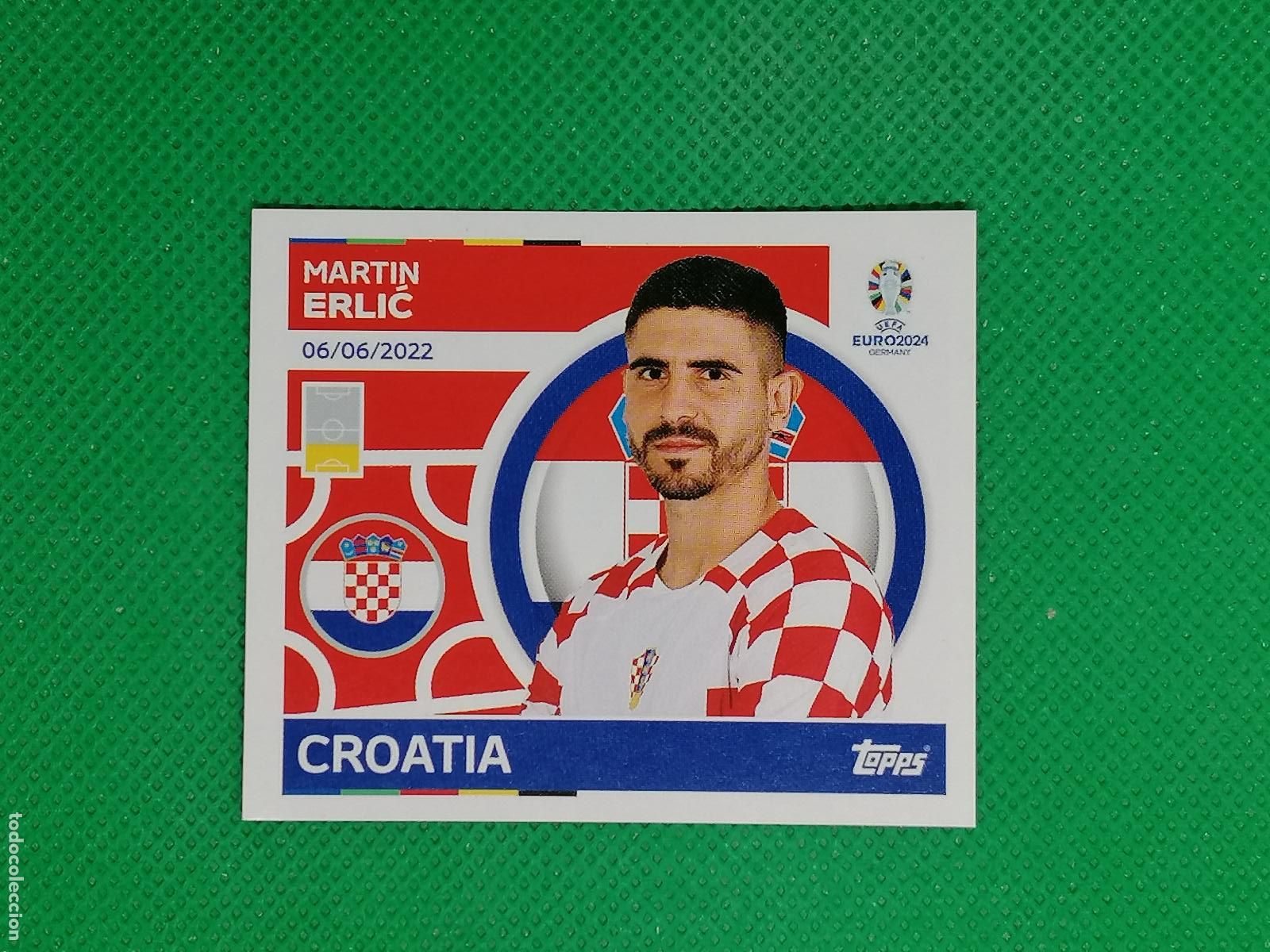 Cromos de F&uacute;tbol: CRO 6 CRO6 MARTIN ERLIC CROACIA ⚽ TOPPS EURO 2024 24 GERMANY STICKERS ⚽