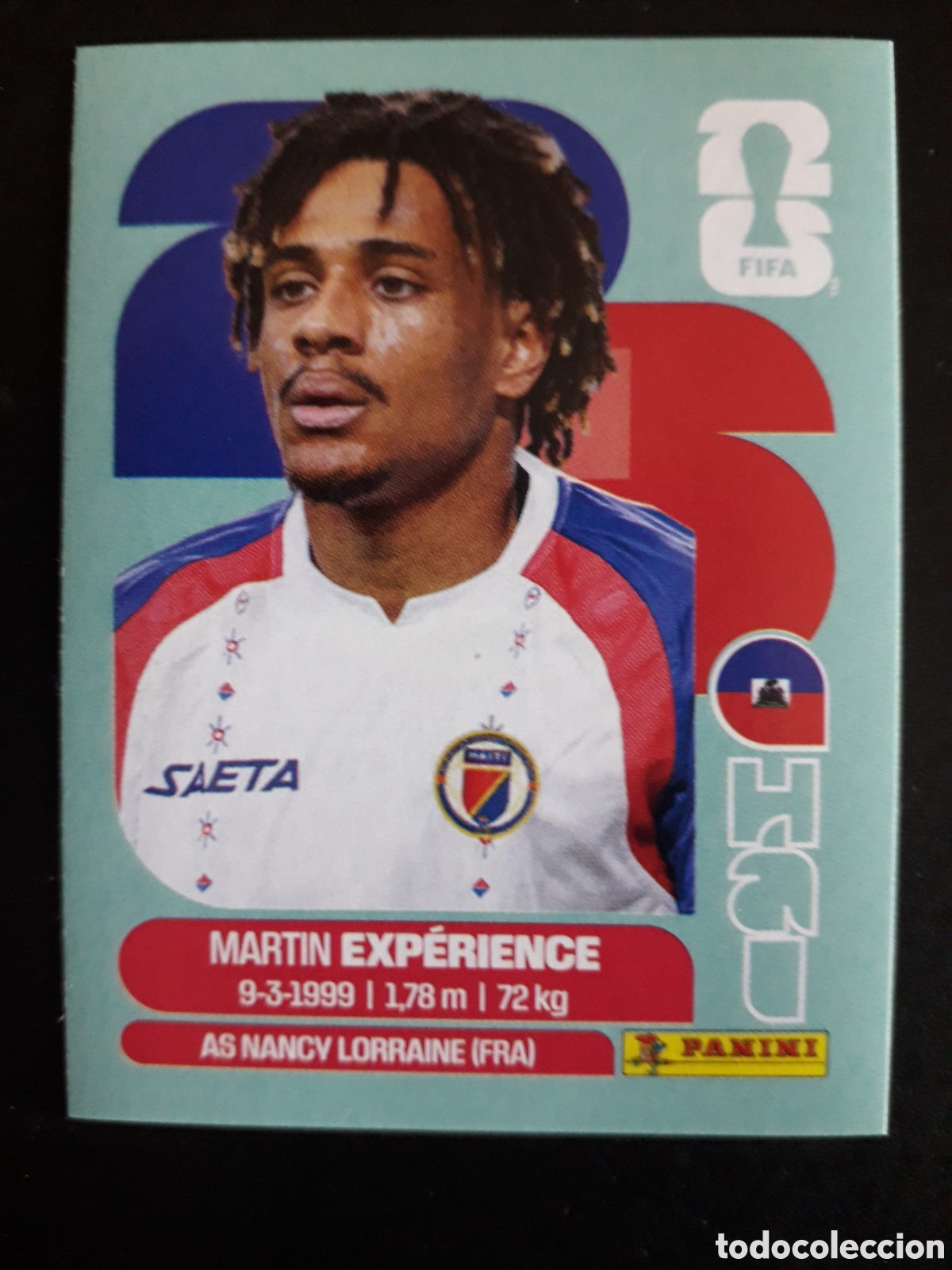 Cromos de F&uacute;tbol: EXP&Eacute;RIENCE HAIT&Iacute; HAI 4 MUNDIAL F&Uacute;TBOL 2026 FIFA WORLD CUP PANINI SIN PEGAR PEDIDO M&Iacute;NIMO 3&euro;