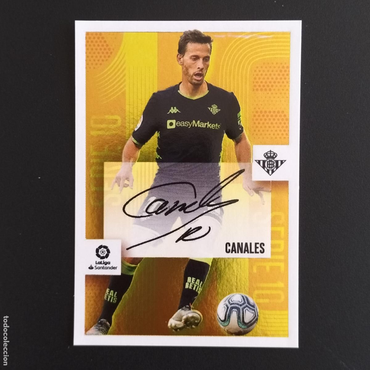 Cromos de F&uacute;tbol: N&ordm; 2 CANALES AUTOGRAFO SERIE 10 BETIS CROMOS LALIGA SANTANDER ESTE 2020 2021 20 21 LIGA PANINI