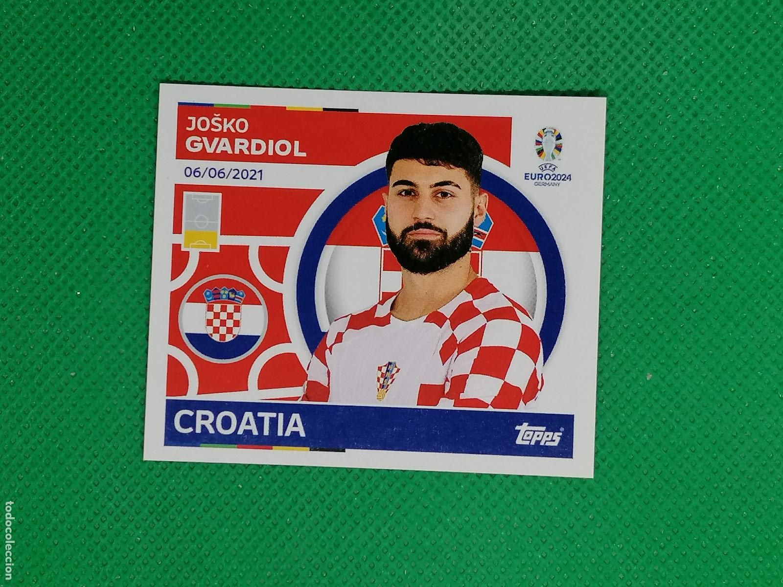 Cromos de F&uacute;tbol: CRO 9 CRO9 JOSKO GVARDIOL CROACIA ⚽ TOPPS EURO 2024 24 GERMANY STICKERS ⚽