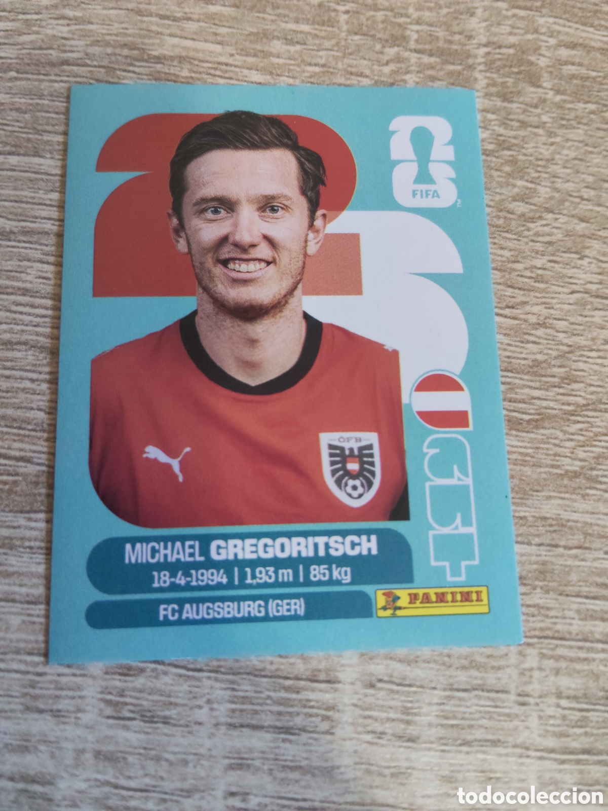 Cromos de F&uacute;tbol: Panini mundial 2026 AUT 19! Michael Gregoritsch Austria