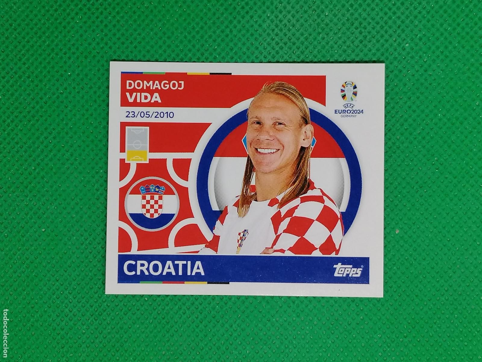 Cromos de F&uacute;tbol: CRO 10 CRO10 DOMAGOJ VIDA CROACIA ⚽ TOPPS EURO 2024 24 GERMANY STICKERS ⚽