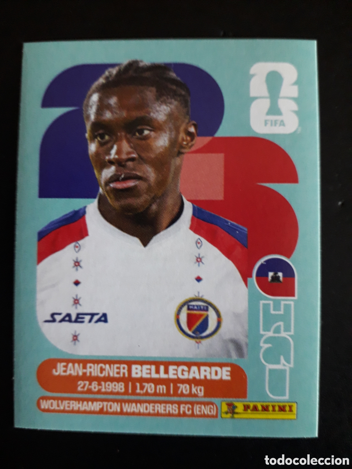 Cromos de F&uacute;tbol: BELLEGARDE HAIT&Iacute; HAI 12 MUNDIAL F&Uacute;TBOL 2026 FIFA WORLD CUP PANINI SIN PEGAR PEDIDO M&Iacute;NIMO 3&euro;
