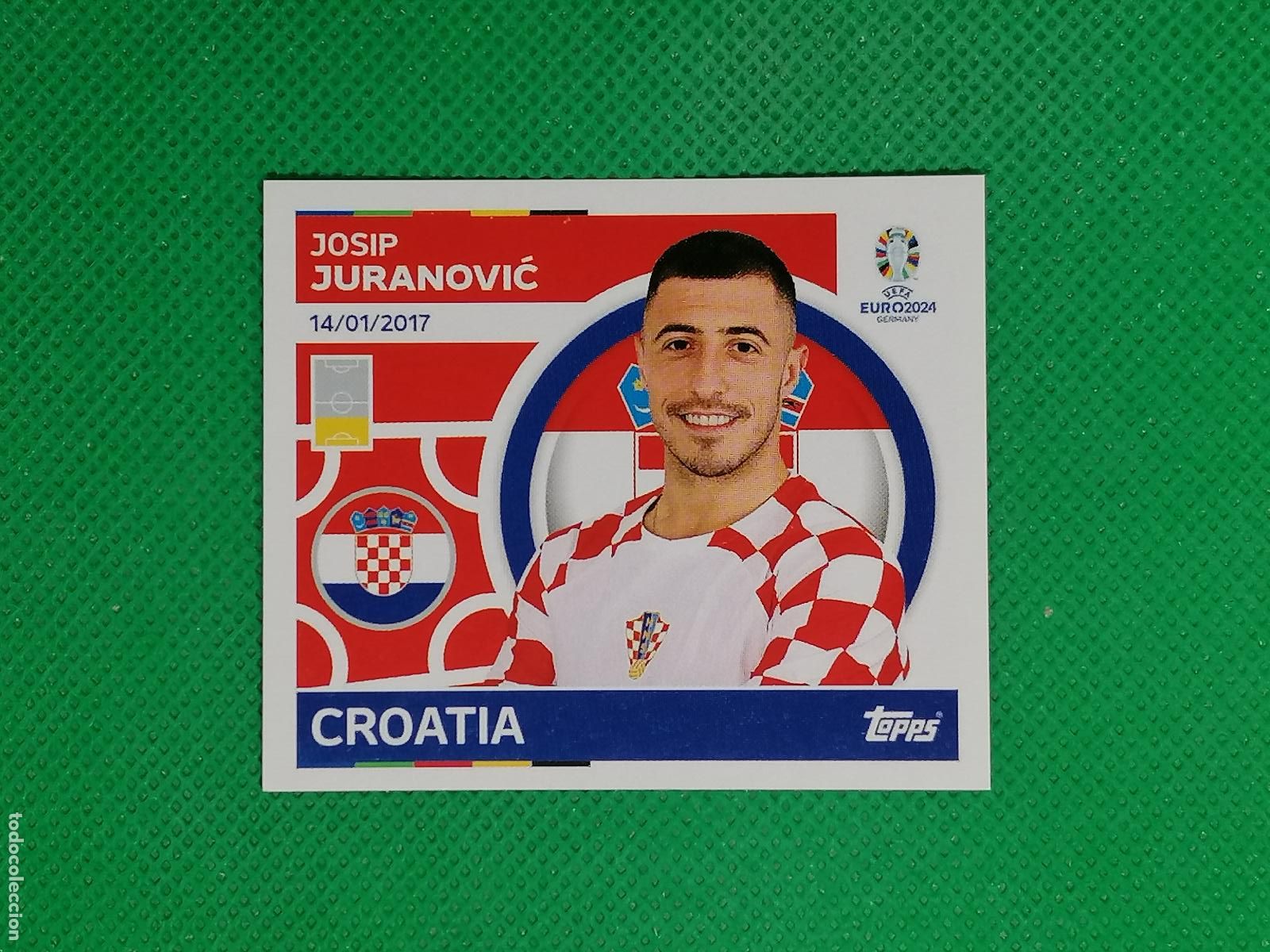 Cromos de F&uacute;tbol: CRO 11 CRO11 JOSIP JURANOVIC CROACIA ⚽ TOPPS EURO 2024 24 GERMANY STICKERS ⚽