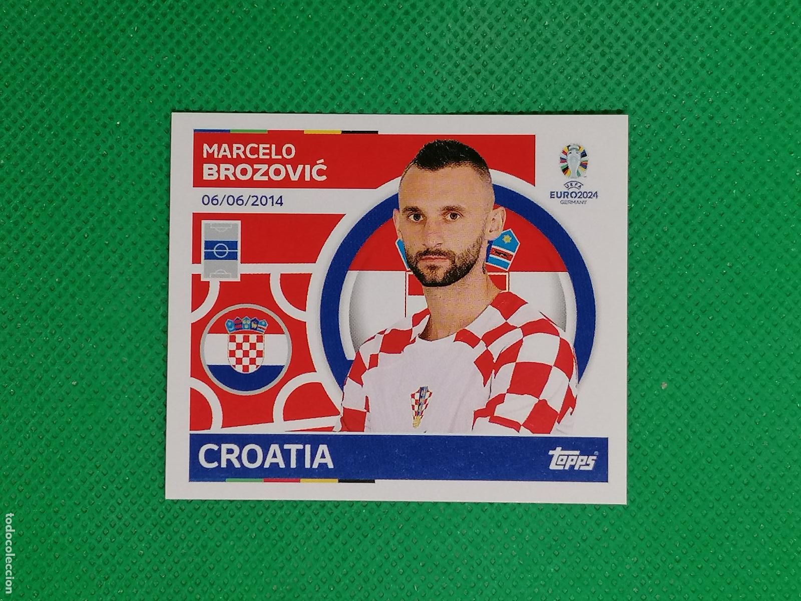 Cartes &agrave; collectionner de Football: CRO 13 CRO13 MARCELO BROZOVIC CROACIA ⚽ TOPPS EURO 2024 24 GERMANY STICKERS ⚽