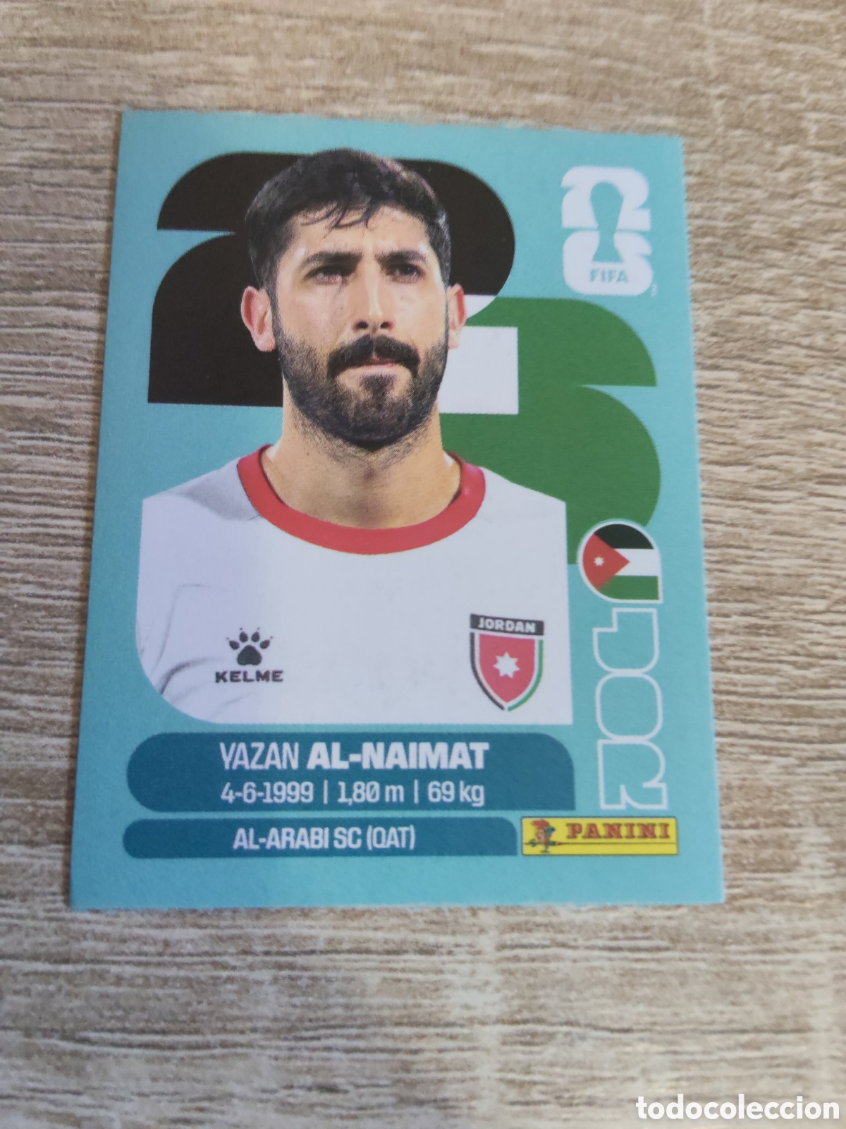 Cartes &agrave; collectionner de Football: Panini mundial 2026 JOR 16 Yazan Al-Naimat Jordania