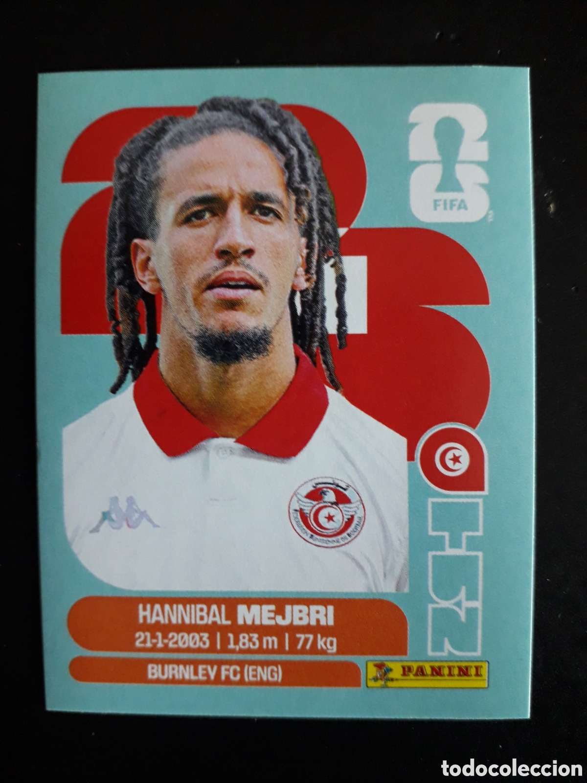 Cromos de F&uacute;tbol: MEJBRI T&Uacute;NEZ TUN 14 MUNDIAL F&Uacute;TBOL 2026 FIFA WORLD CUP PANINI SIN PEGAR PEDIDO M&Iacute;NIMO 3&euro;