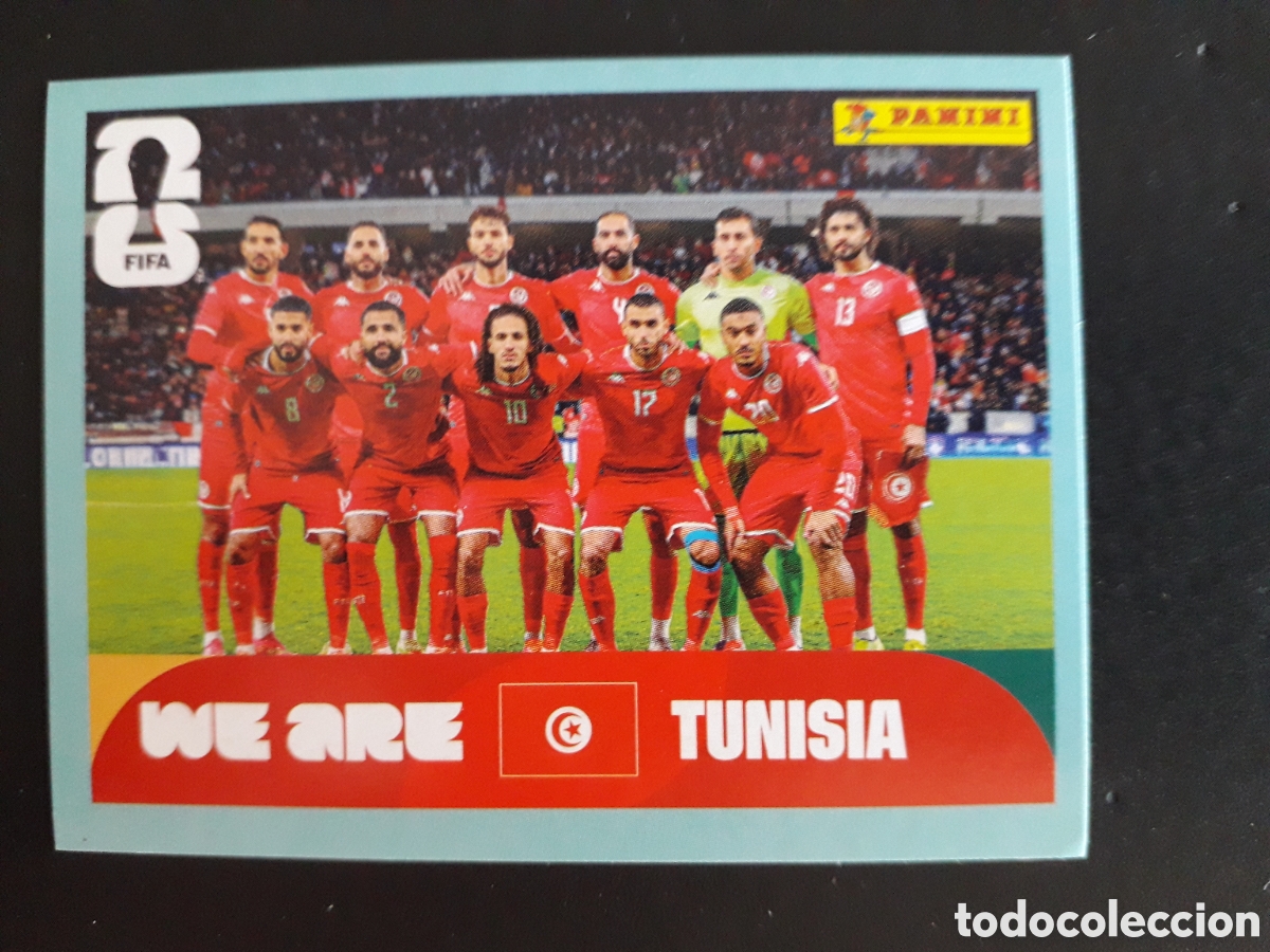 Cromos de F&uacute;tbol: EQUIPO T&Uacute;NEZ TUN 13 MUNDIAL F&Uacute;TBOL 2026 FIFA WORLD CUP PANINI SIN PEGAR PEDIDO M&Iacute;NIMO 3&euro;