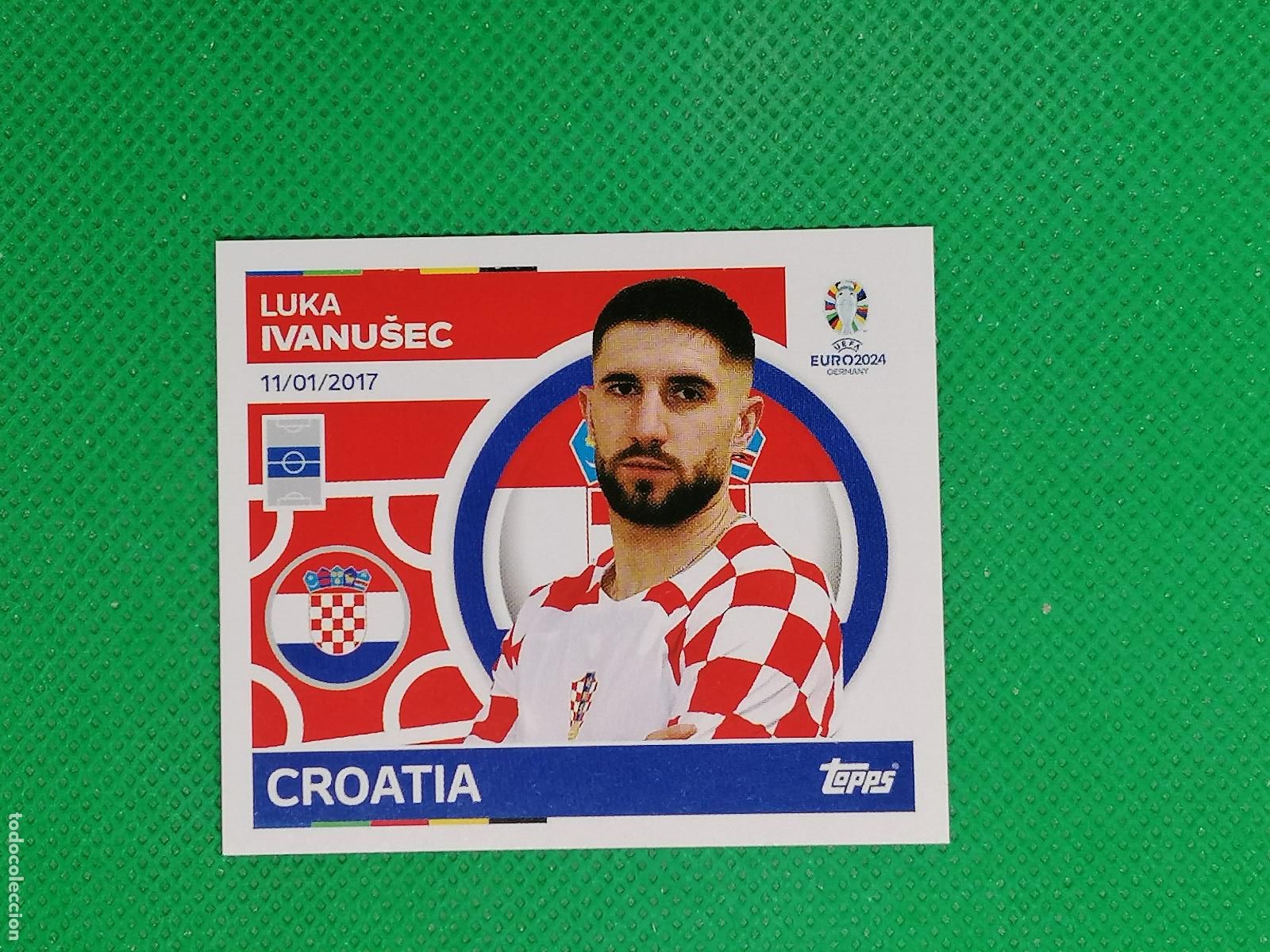 Cromos de F&uacute;tbol: CRO 16 CRO16 LUKA IVANUSEC CROACIA ⚽ TOPPS EURO 2024 24 GERMANY STICKERS ⚽