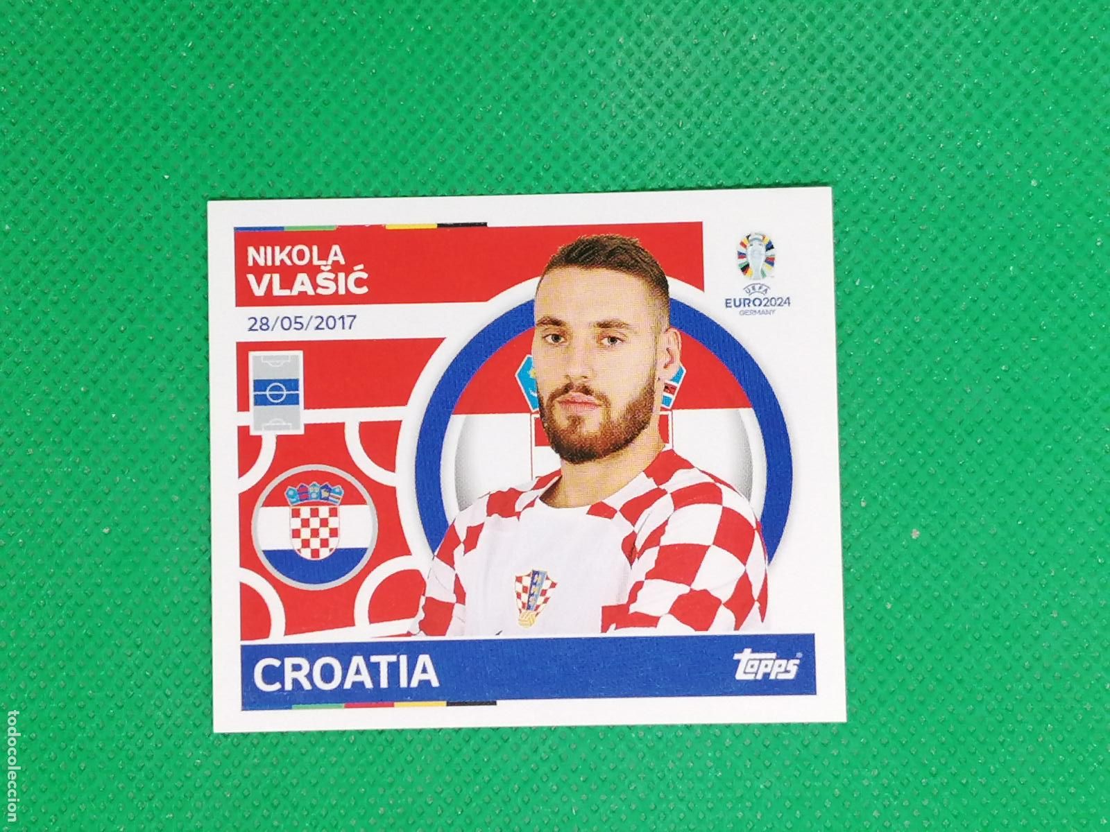 Cromos de F&uacute;tbol: CRO 18 CRO18 NIKOLA VLASIC CROACIA ⚽ TOPPS EURO 2024 24 GERMANY STICKERS ⚽