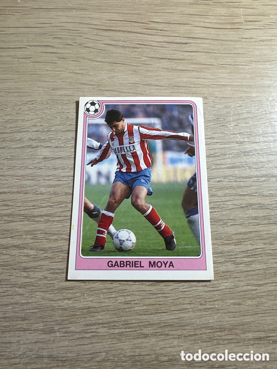Cromos de Futebol: 168 GABRIEL MOYA ATLETICO DE MADRID FUTBOL 92 93 LIGA PANINI NUNCA PEGADO SIN DESPEGAR