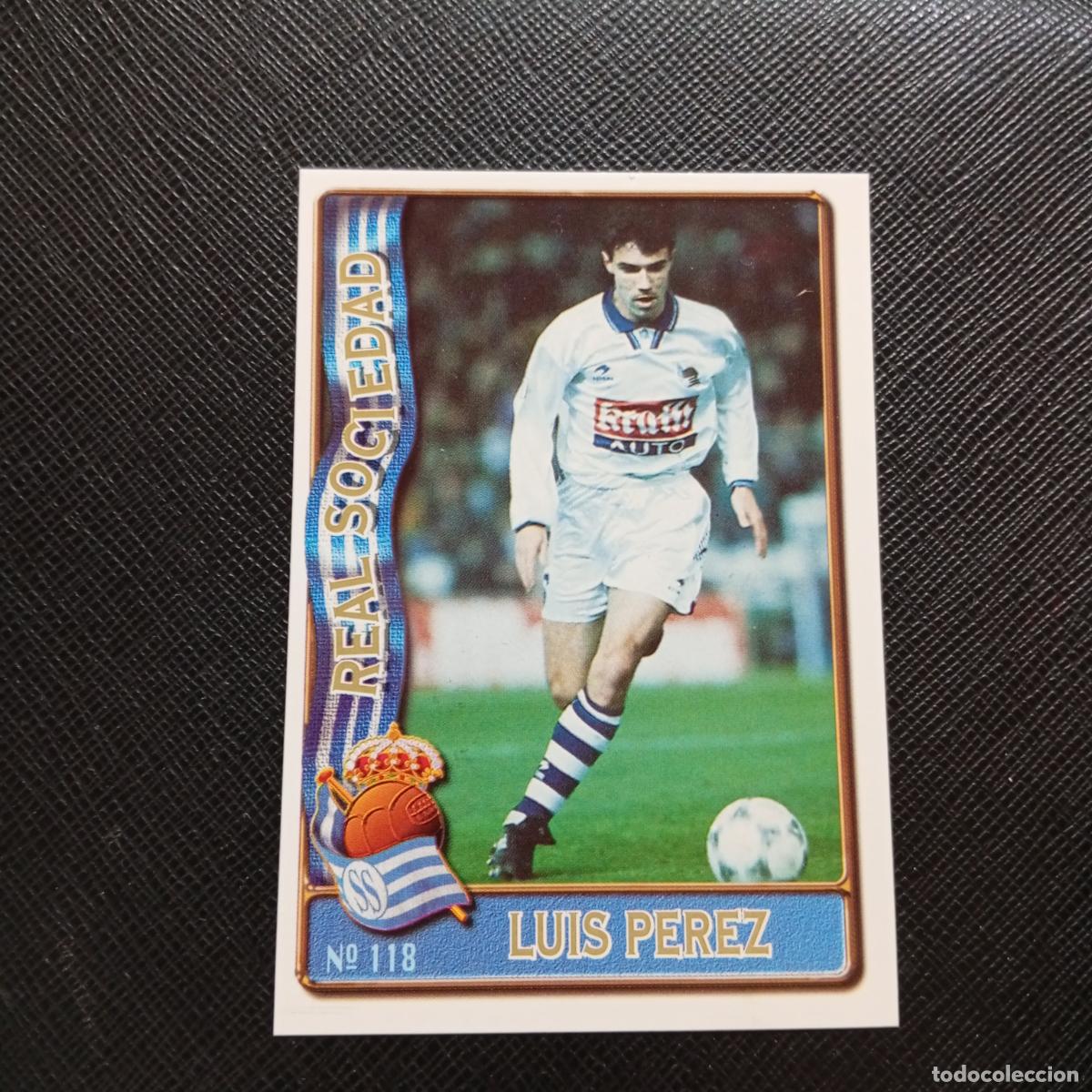 Cromos de F&uacute;tbol: 118 LUIS PEREZ REAL SOCIEDAD MUNDICROMO 1996 1997 CROMO FUTBOL LIGA 96 97 - A207 PG153