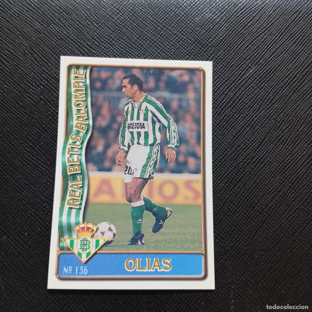 Cromos de F&uacute;tbol: 136 OLIAS REAL BETIS MUNDICROMO 1996 1997 CROMO FUTBOL LIGA 96 97 - A207 PG175