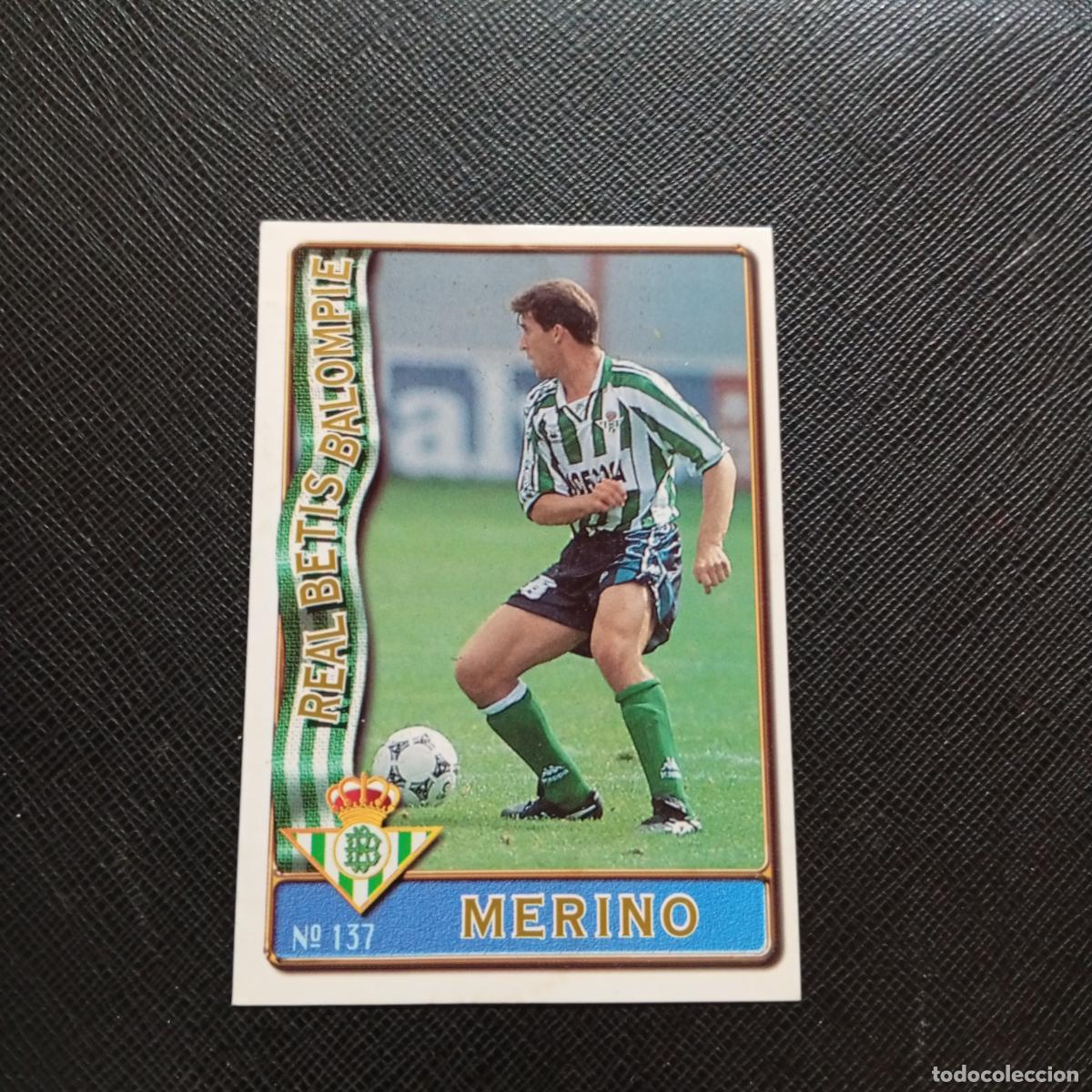 Cromos de F&uacute;tbol: 137 MERINO REAL BETIS MUNDICROMO 1996 1997 CROMO FUTBOL LIGA 96 97 - A207 PG175
