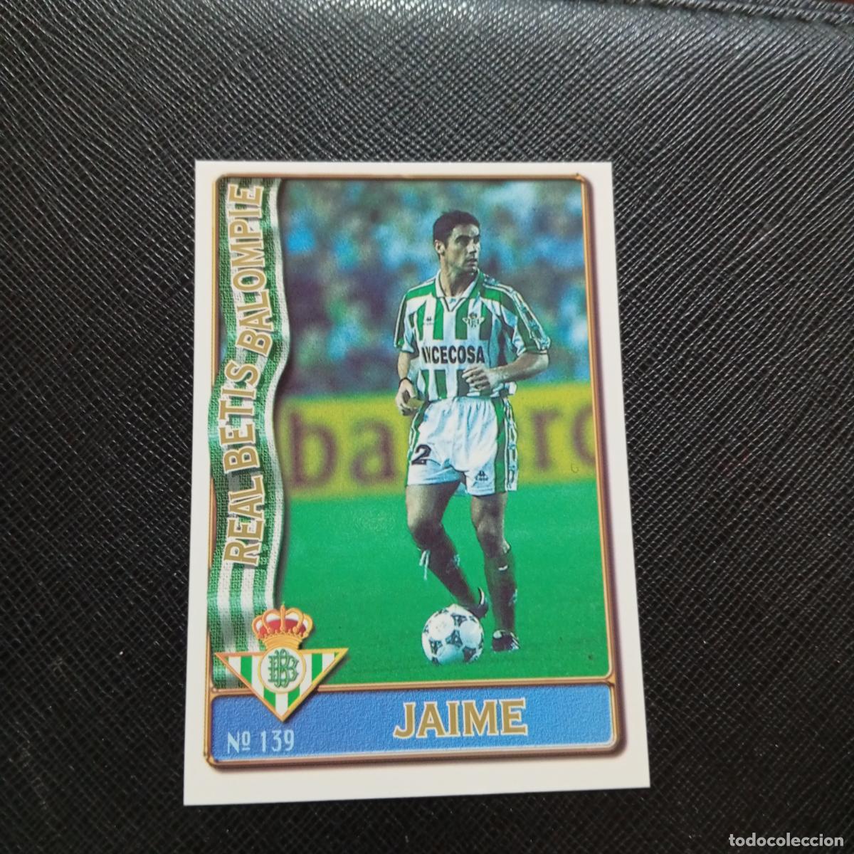 Cromos de F&uacute;tbol: 139 JAIME REAL BETIS MUNDICROMO 1996 1997 CROMO FUTBOL LIGA 96 97 - A207 PG175