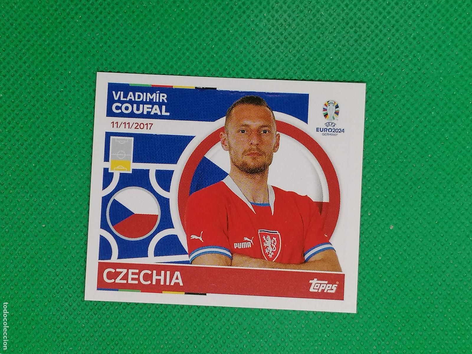Cromos de Futebol: CZE 7 CZE7 VLADIMIR COUFAL REPUBLICA CHECA ⚽ TOPPS EURO 2024 24 GERMANY STICKERS ⚽