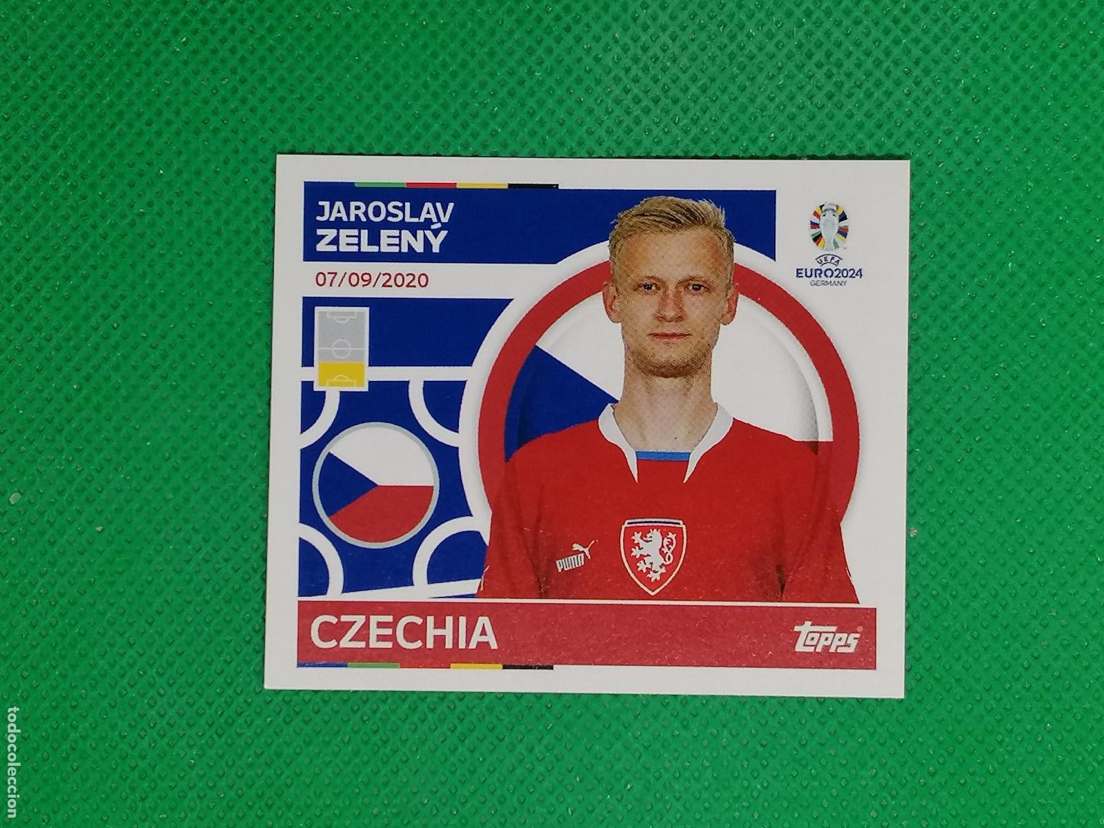 Cromos de Futebol: CZE 8 CZE8 JAROSLAV ZELENY REPUBLICA CHECA ⚽ TOPPS EURO 2024 24 GERMANY STICKERS ⚽