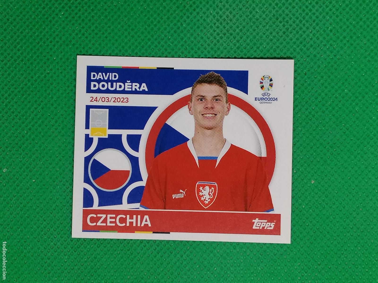 Cromos de Futebol: CZE 9 CZE9 DAVID DOUDERA REPUBLICA CHECA ⚽ TOPPS EURO 2024 24 GERMANY STICKERS ⚽