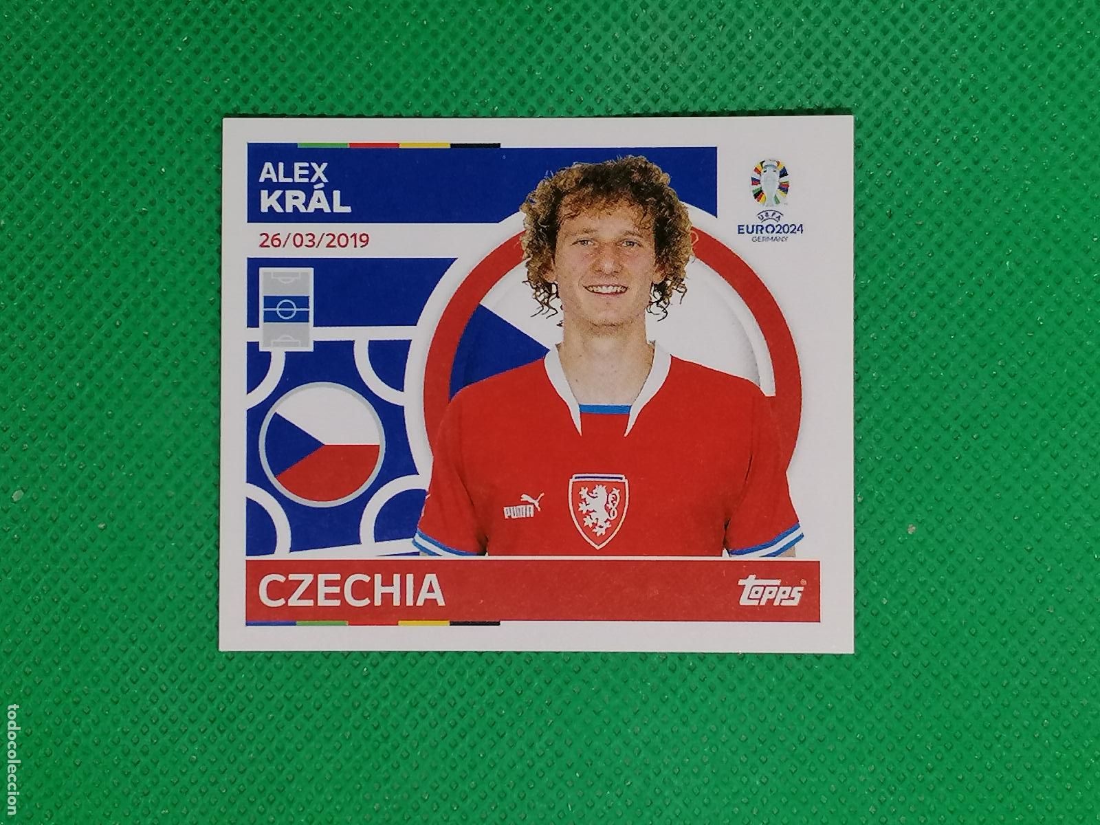 Cromos de F&uacute;tbol: CZE 11 CZE11 ALEX KRAL REPUBLICA CHECA ⚽ TOPPS EURO 2024 24 GERMANY STICKERS ⚽
