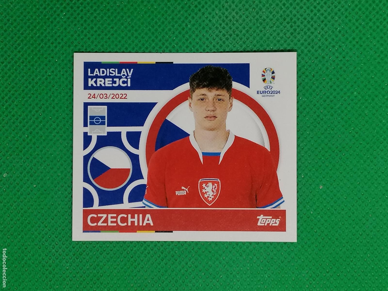 Cromos de F&uacute;tbol: CZE 12 CZE12 LADISLAV KREJCI REPUBLICA CHECA ⚽ TOPPS EURO 2024 24 GERMANY STICKERS ⚽