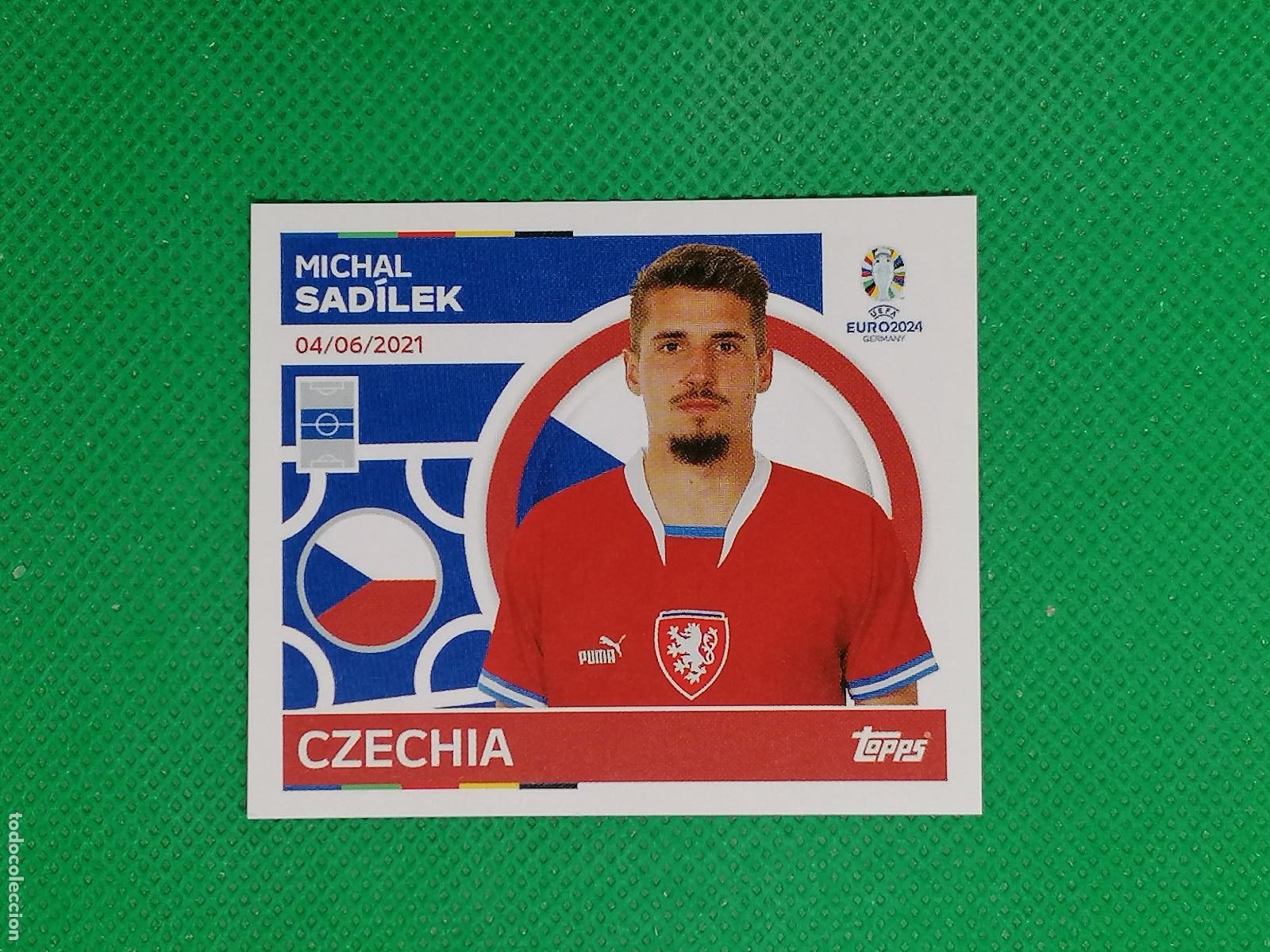 Cromos de F&uacute;tbol: CZE 13 CZE13 MICHAL SADILEK REPUBLICA CHECA ⚽ TOPPS EURO 2024 24 GERMANY STICKERS ⚽