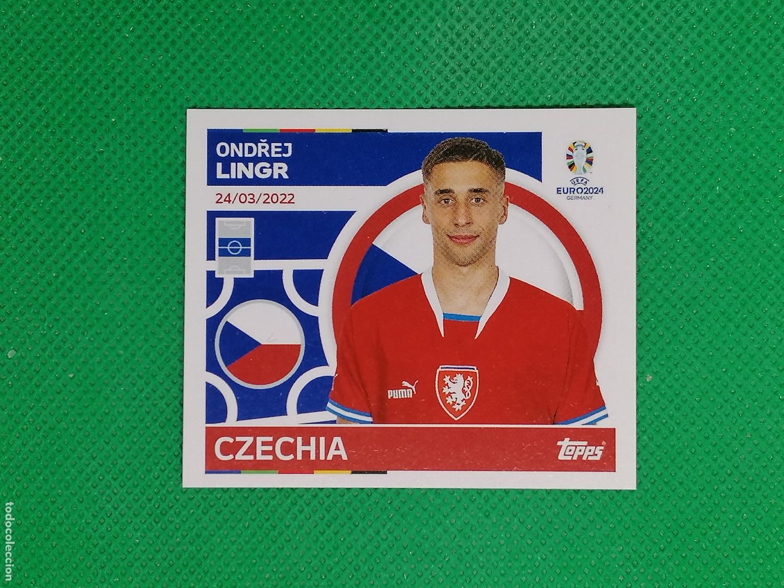 Cromos de F&uacute;tbol: CZE 14 CZE14 ONDREJ LINGR REPUBLICA CHECA ⚽ TOPPS EURO 2024 24 GERMANY STICKERS ⚽