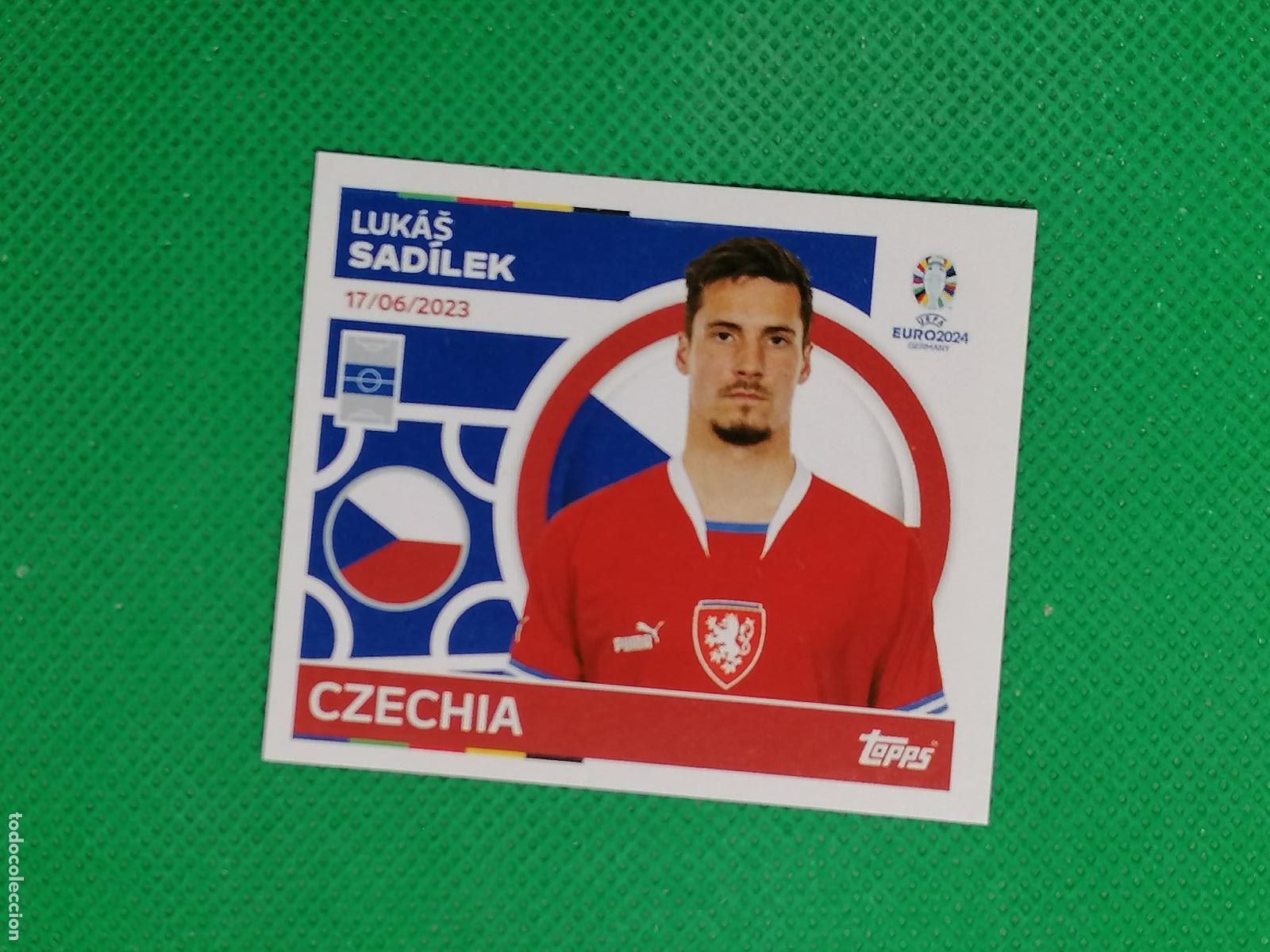 Cromos de F&uacute;tbol: CZE 15 CZE15 LUKAS SADILEK REPUBLICA CHECA ⚽ TOPPS EURO 2024 24 GERMANY STICKERS ⚽