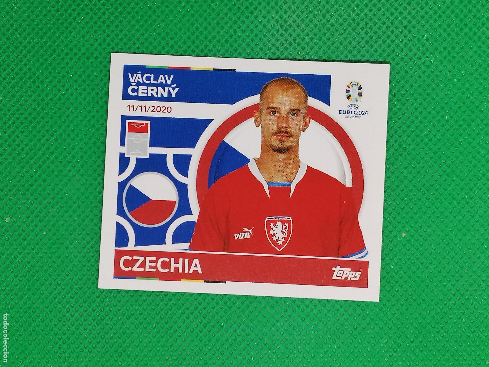 Cromos de F&uacute;tbol: CZE 20 CZE20 VACLAV CERNY REPUBLICA CHECA ⚽ TOPPS EURO 2024 24 GERMANY STICKERS ⚽
