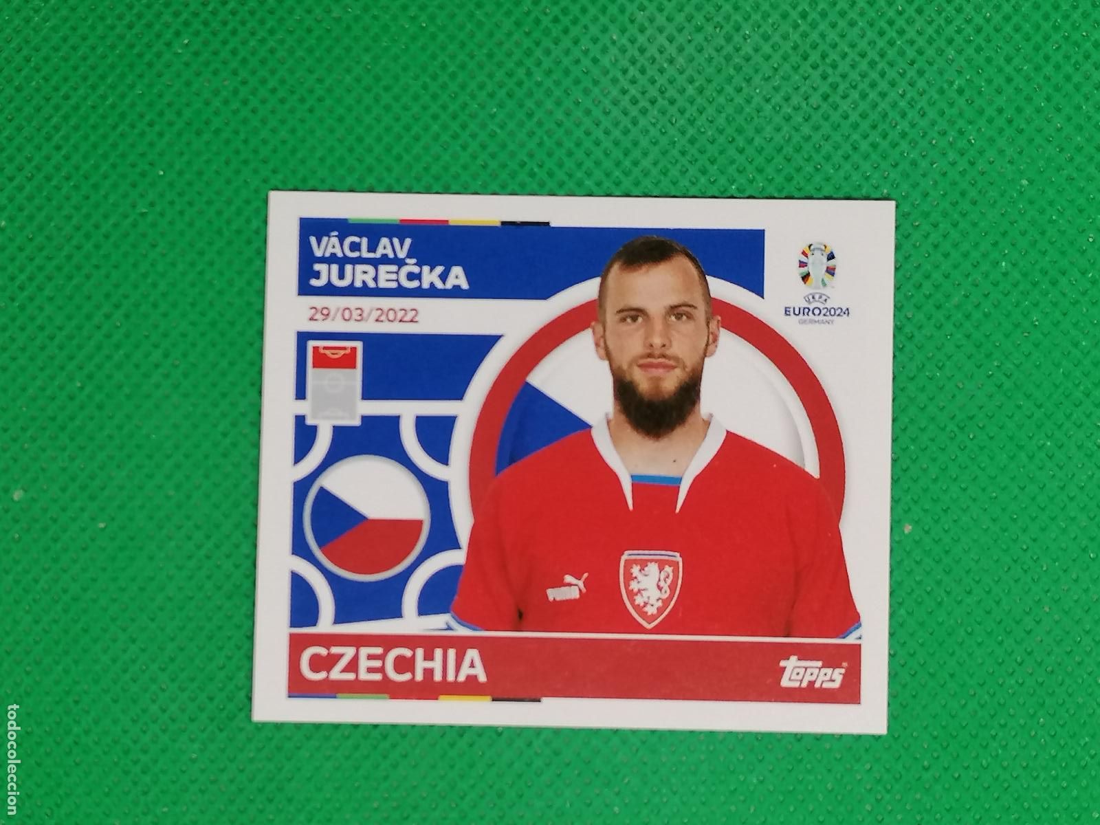 Cromos de F&uacute;tbol: CZE 21 CZE21 VACLAV JURECKA REPUBLICA CHECA ⚽ TOPPS EURO 2024 24 GERMANY STICKERS ⚽