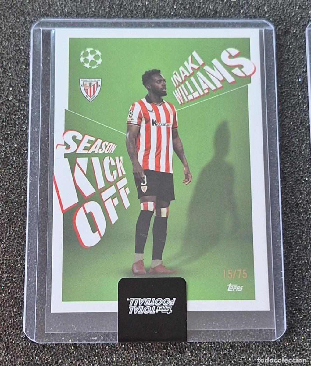 Cromos de Futebol: I&ntilde;aki Williams Athletic de Bilbao Topps Total Football Green Season Kick Off 15/75