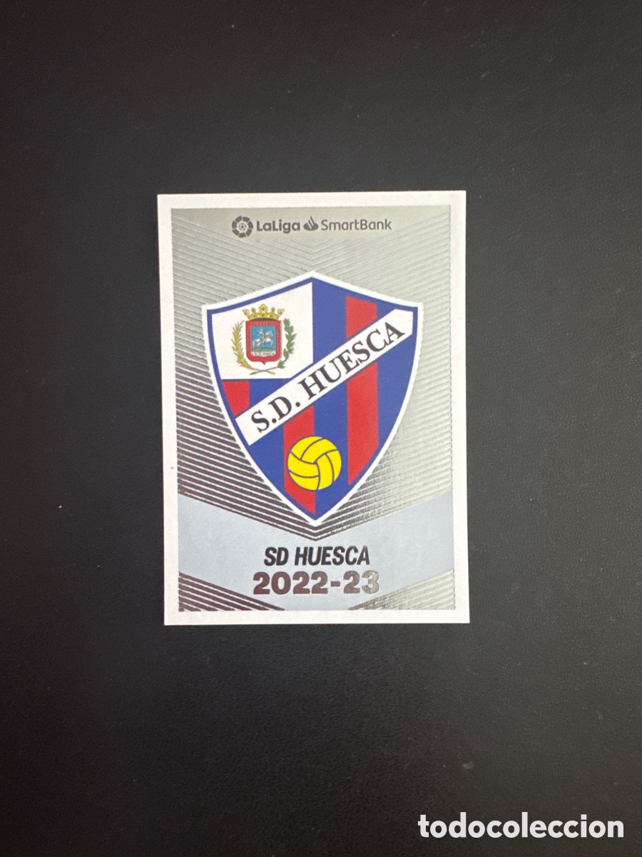 Cromos de F&uacute;tbol: ESCUDO HUESCA NUMERO 8 LIGA ESTE 2022 2023