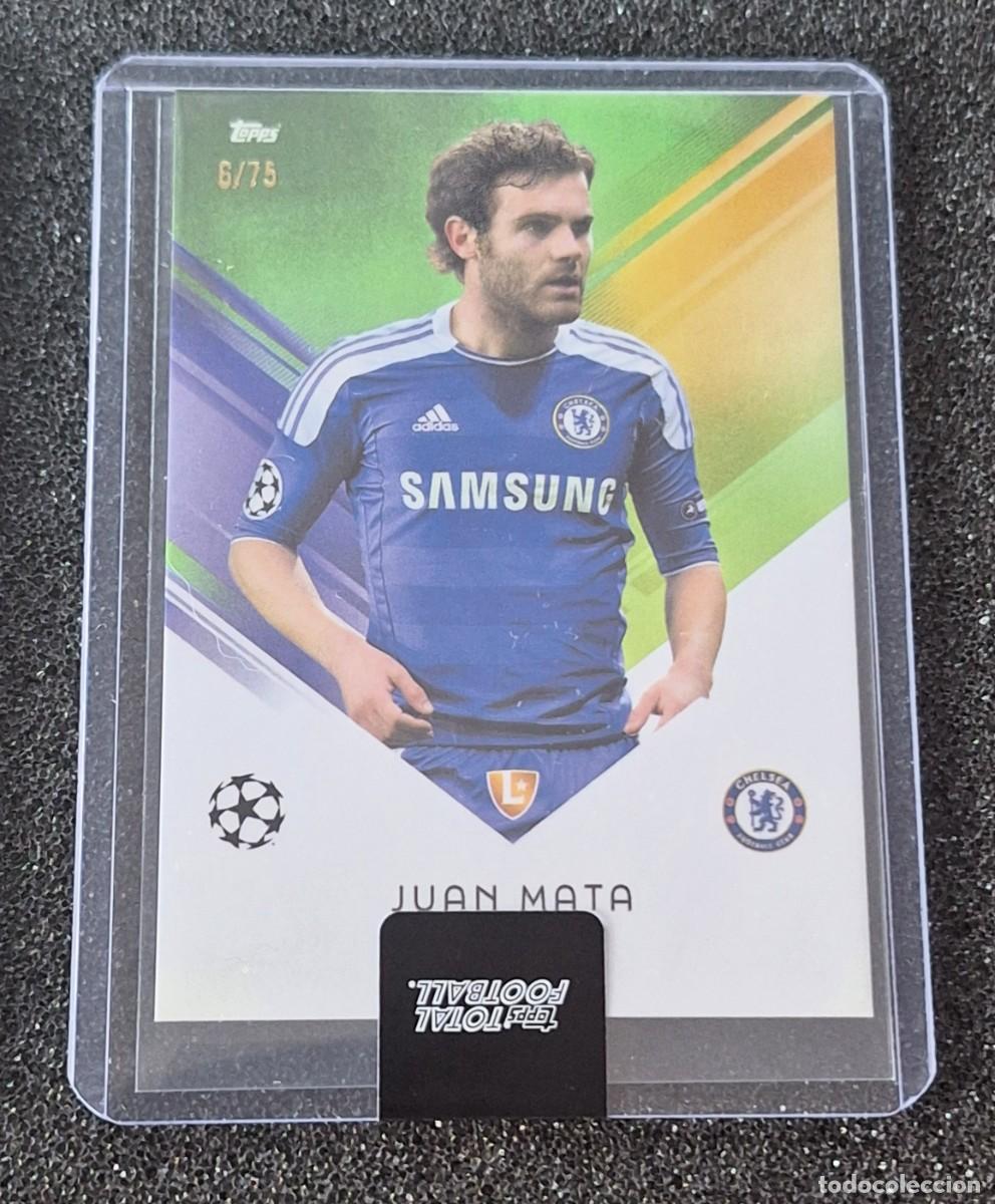 Cromos de F&uacute;tbol: Juan Mata Chelsea Topps Total Football Green 6/75