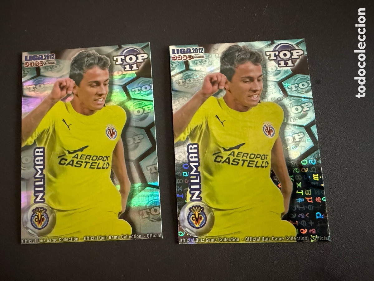 Cromos de F&uacute;tbol: MUNDICROMO 2012. n 632. Top 11. NILMAR. 2 cromos diferentes