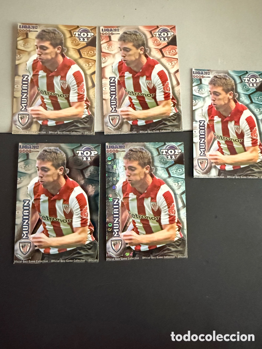 Cromos de Futebol: MUNDICROMO 2012. n 634. Top 11. MUNIAIN. 5 cromos diferentes