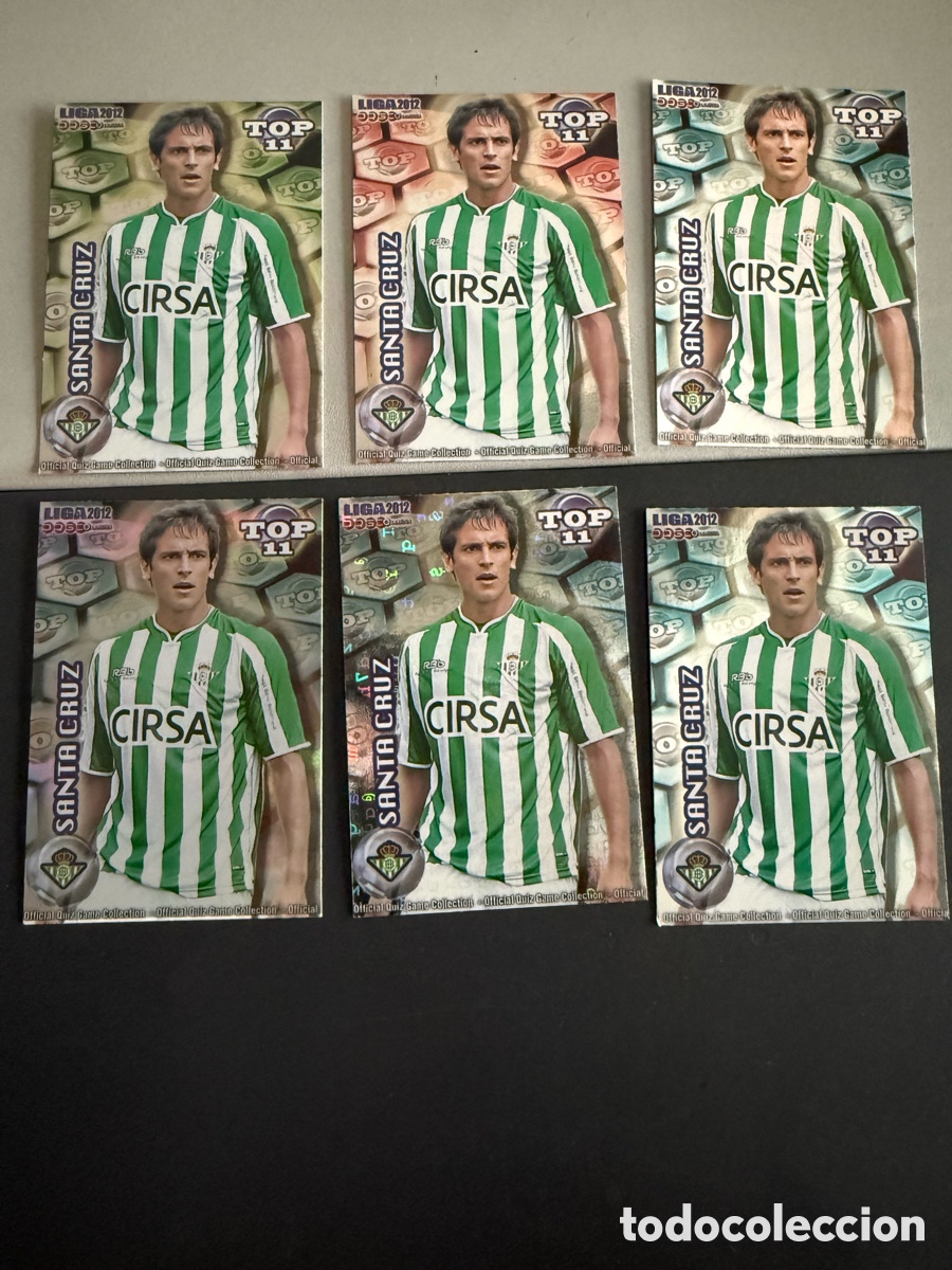 Cromos de F&uacute;tbol: MUNDICROMO 2012. n 637. Top 11 SANTA CRUZ. 6 cromos diferentes