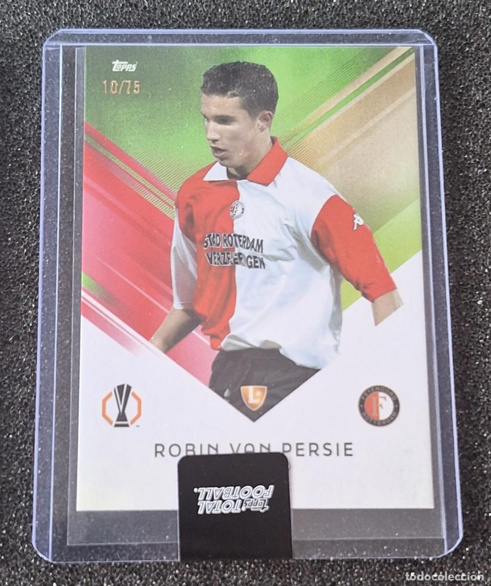 Cromos de F&uacute;tbol: Robin Van Persie Feyenoord Topps Total Football 10/75 Green