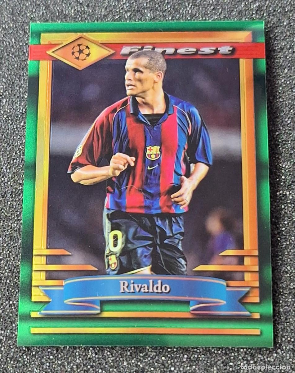 Cromos de F&uacute;tbol: Rivaldo Barcelona Topps Finest Soccer 2023 Finest Moment