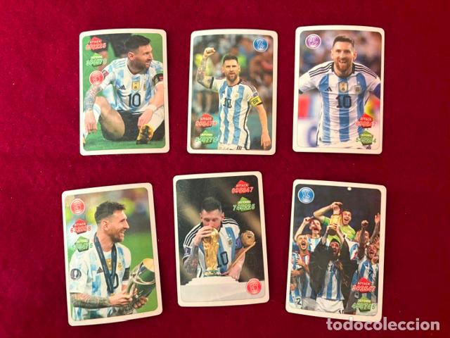 Cromos de F&uacute;tbol: LOTE DE 6 TARJETAS MUNDIAL QATAR 2022 (MEXICO) - LIONEL MESSI