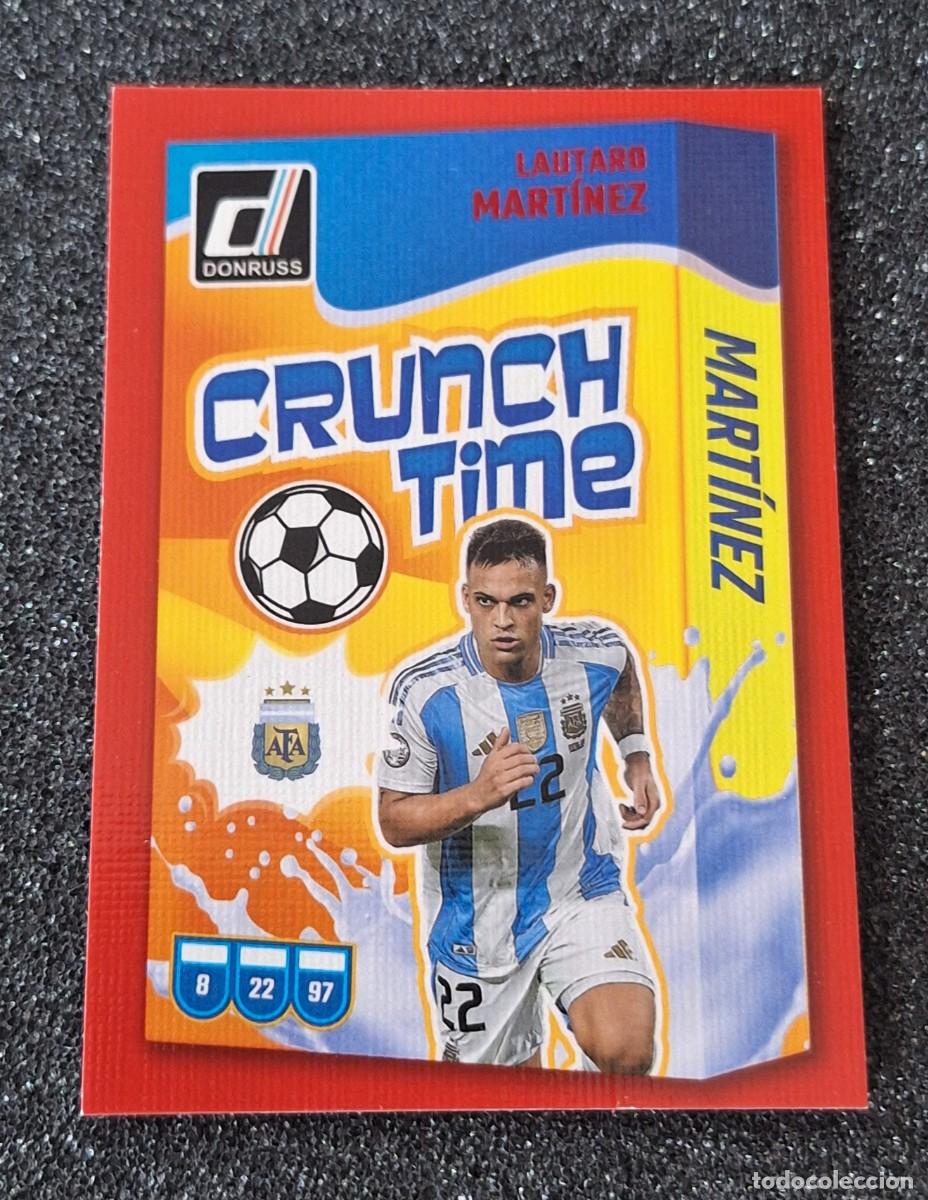 Fu&szlig;ball-Sticker: Lautaro Martinez Argentina Panini Donruss Soccer 2024-25 #7 Crunch Time Red