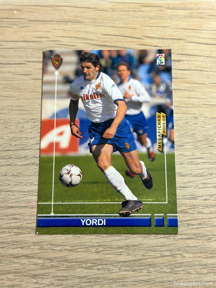 Fu&szlig;ball-Sticker: YORDI n&ordm; 360 ZARAGOZA MEGAFICHAS MEGACRACKS 2003 2004 PANINI 03 04