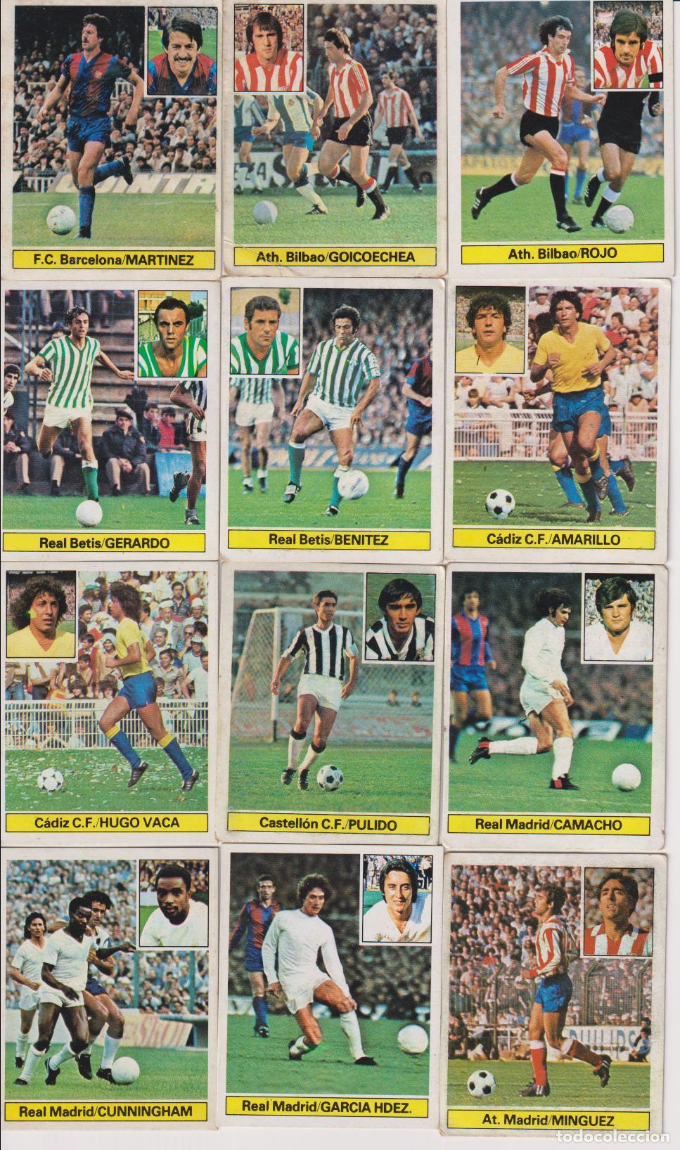 Cromos de F&uacute;tbol: 24 CROMOS CAMPEONATO LIGA 81-82 &ndash; JUGADORES DE 1&ordf; DIVISI&Oacute;N EN ACCI&Oacute;N